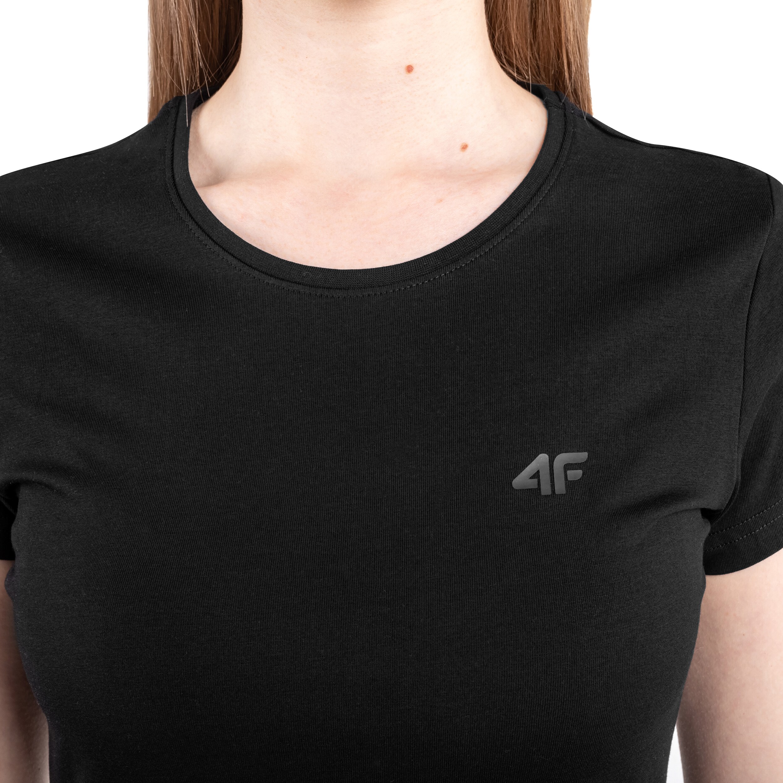 Жіноча футболка 4F TTSHF1161 - Глибокий Чорний