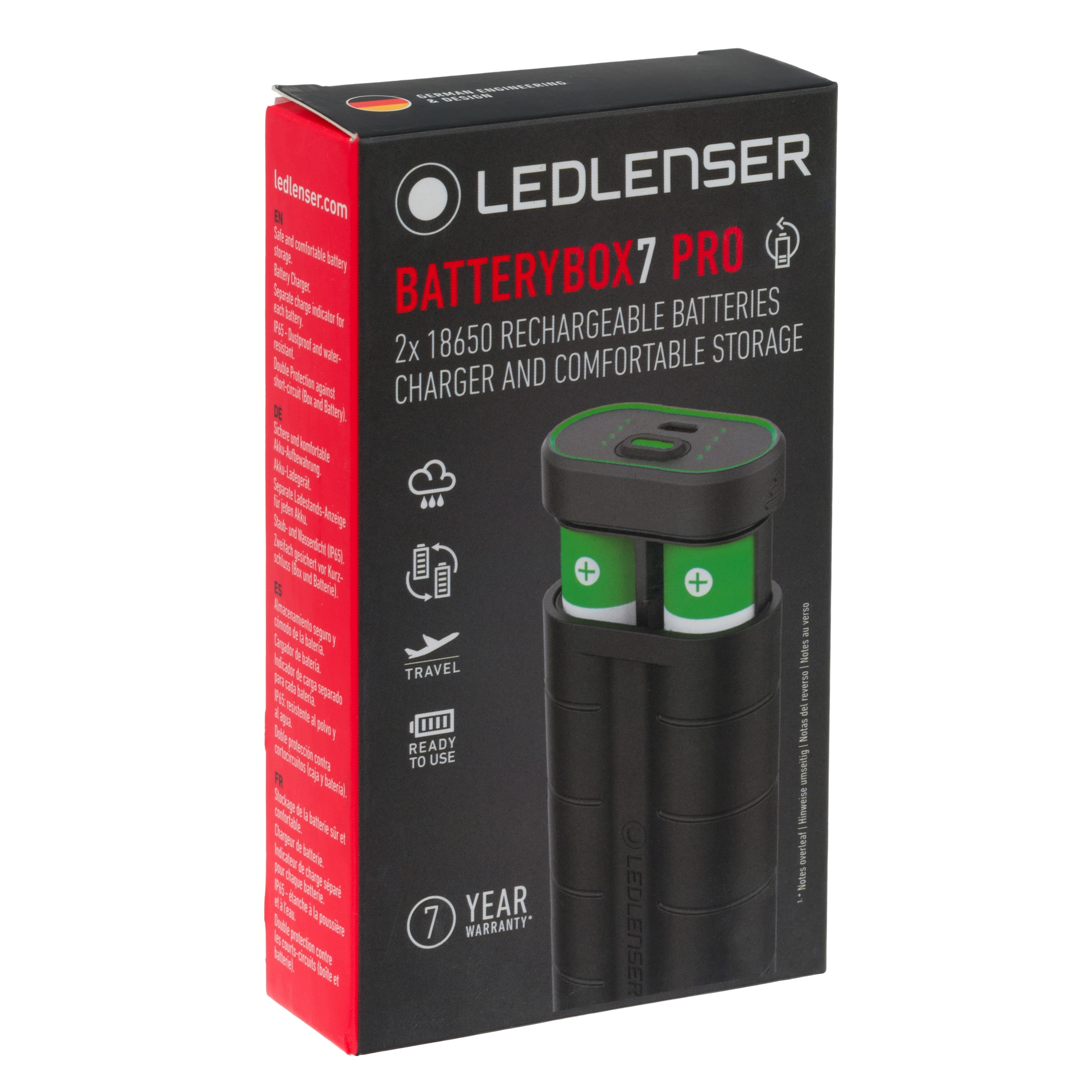 Pojemnik na baterie Ledlenser Batterybox7 Pro z funkcją ładowania