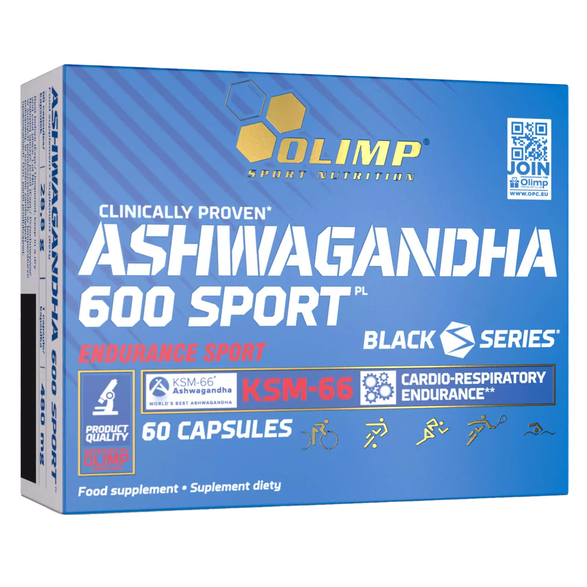 Ashwagandha Olimp Sport Nutrition 600 Sport 60 kapsułek - suplement diety