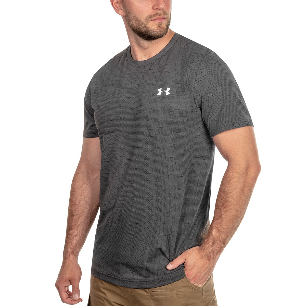 Koszulka termoaktywna Under Armour Rush Seamless Surge - Grey