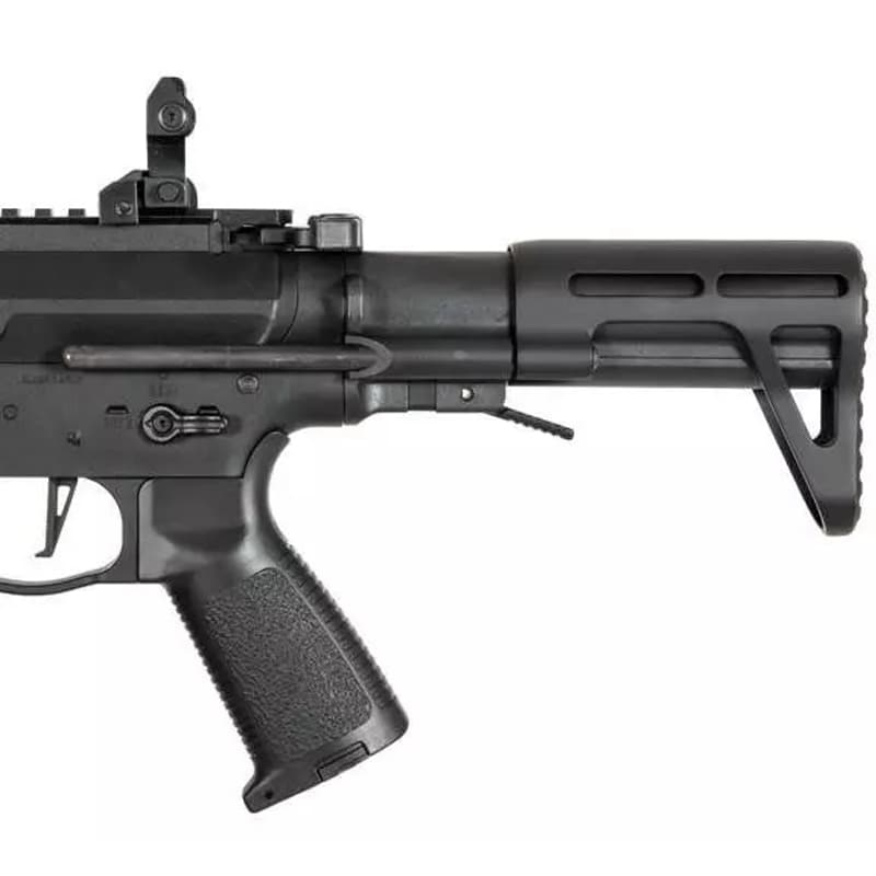 Pistolet maszynowy AEG Classic Army PX9 z magazynkiem bębnowym - Black