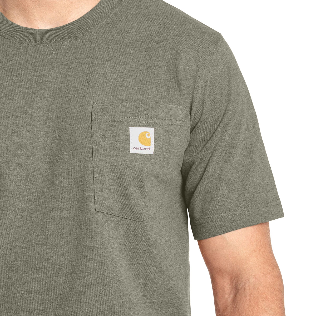 Koszulka T-Shirt Carhartt K87 Pocket - Dusty Olive