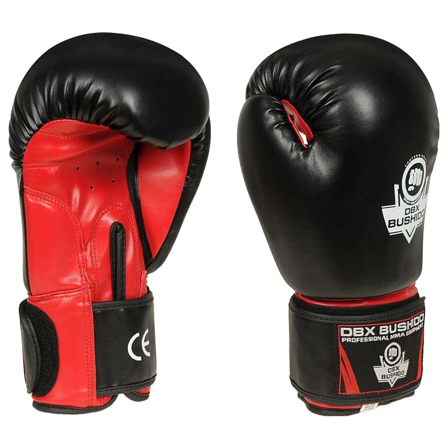 Rękawice bokserskie DBX Bushido ARB-407 - Czarne/Czerwone