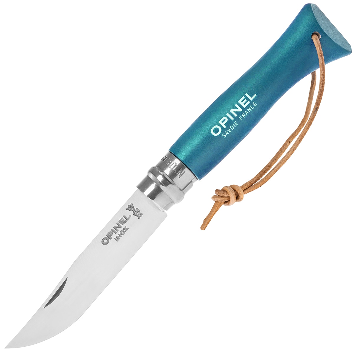 Nóż składany Opinel No.6 Colorama Inox - Turquoise