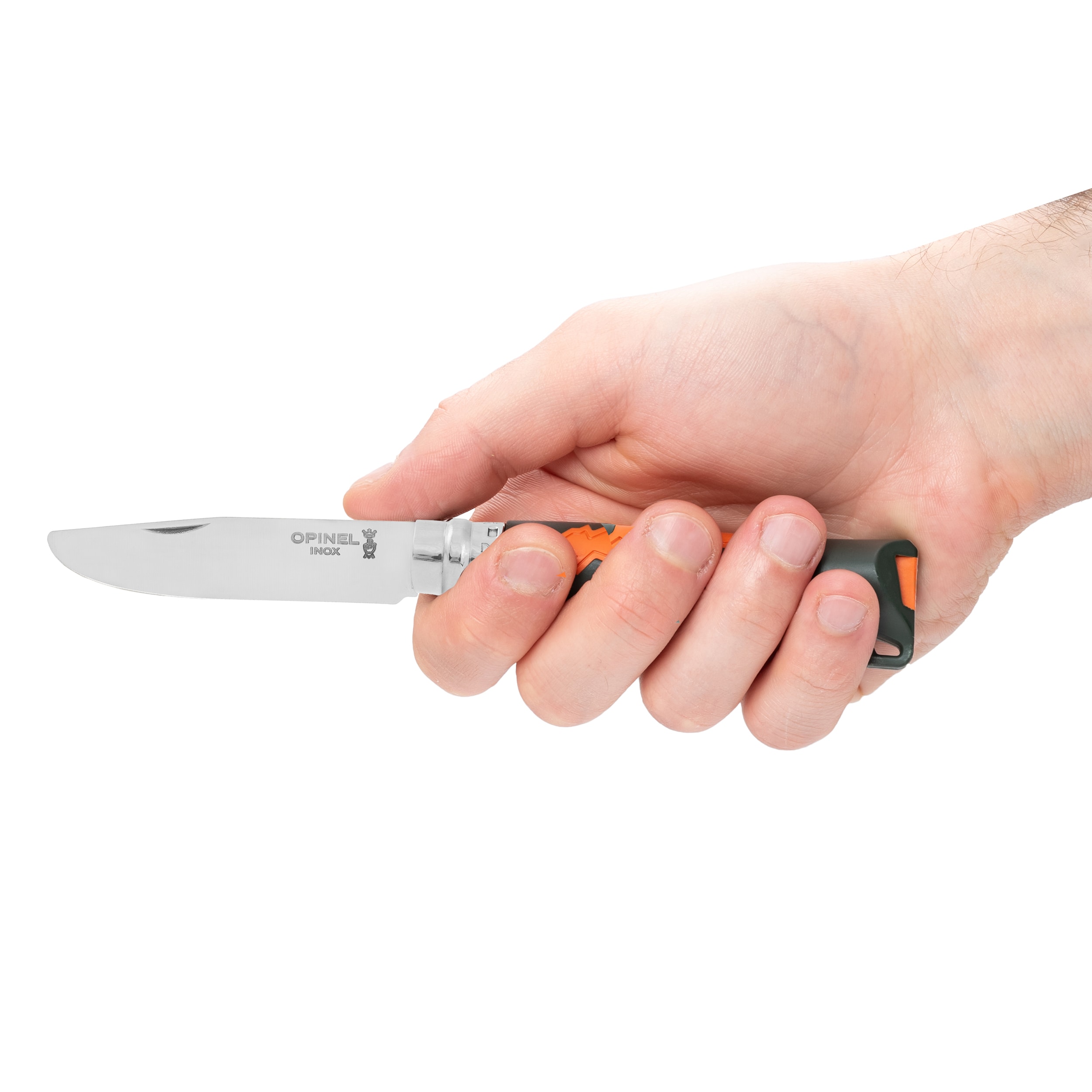 Opinel No.07 Outdoor Junior Folding Knife - Khaki/Orange