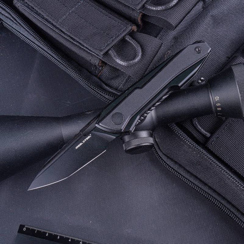 Nóż składany Real Steel Bullet S35VN Titanium - Black