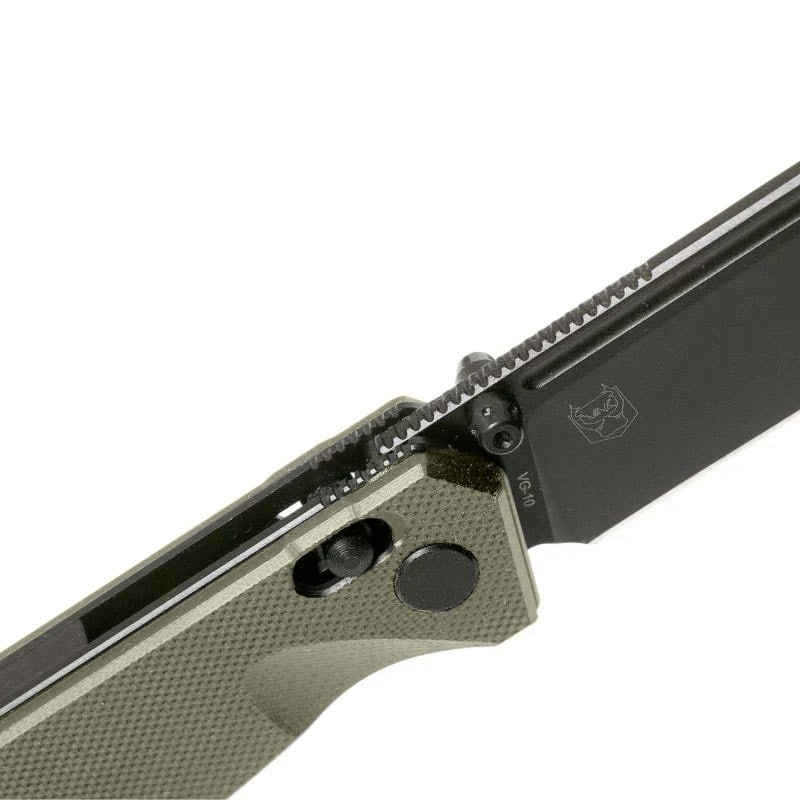 Nóż składany Real Steel Huginn VG-10 G10- Green/Black
