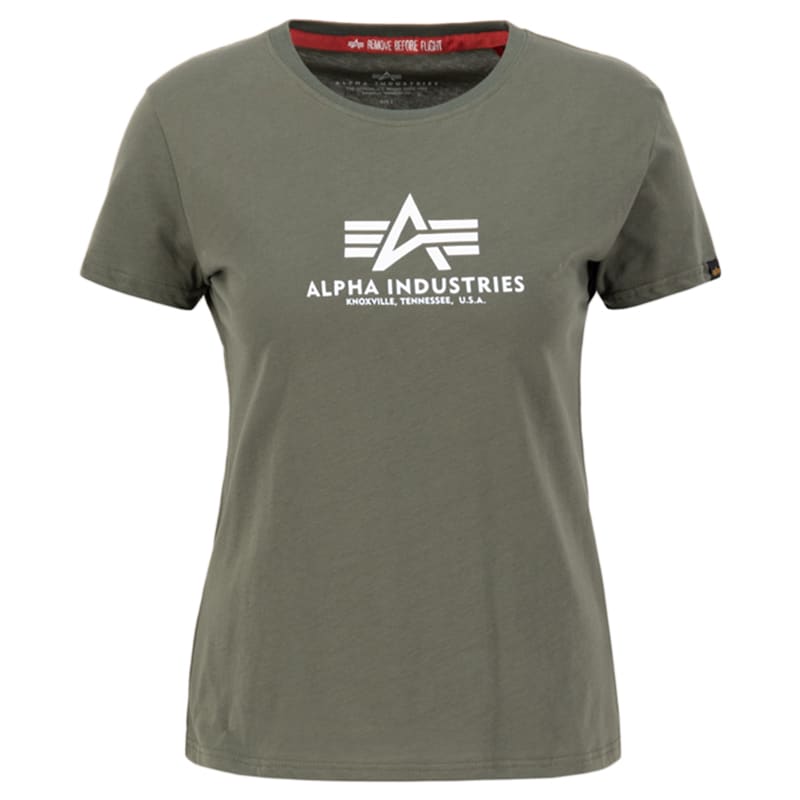 Футболка T-Shirt жіноча Alpha Industries New Basic - Dark Olive