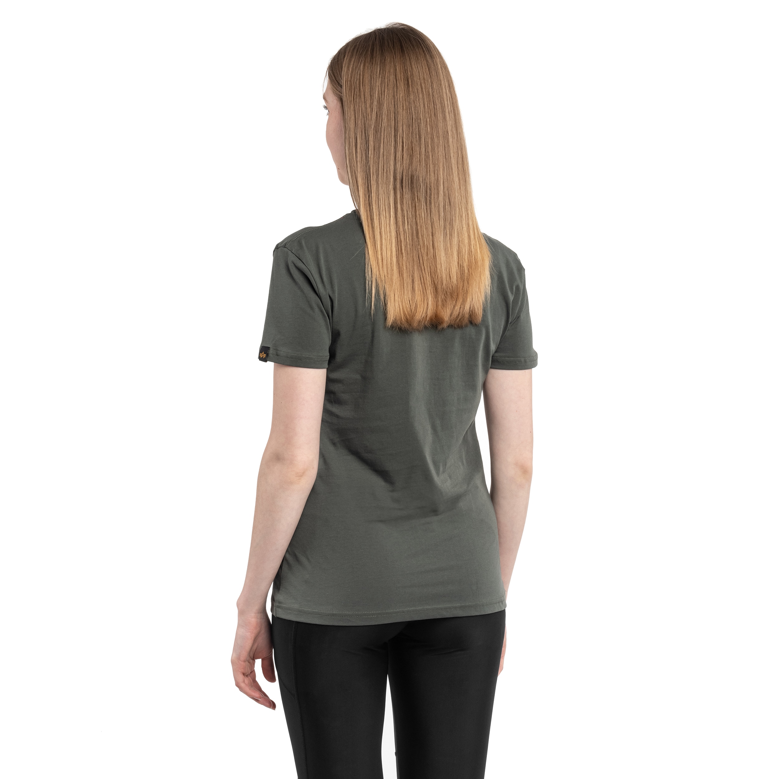 Koszulka T-Shirt damska Alpha Industries New Basic - Dark Olive