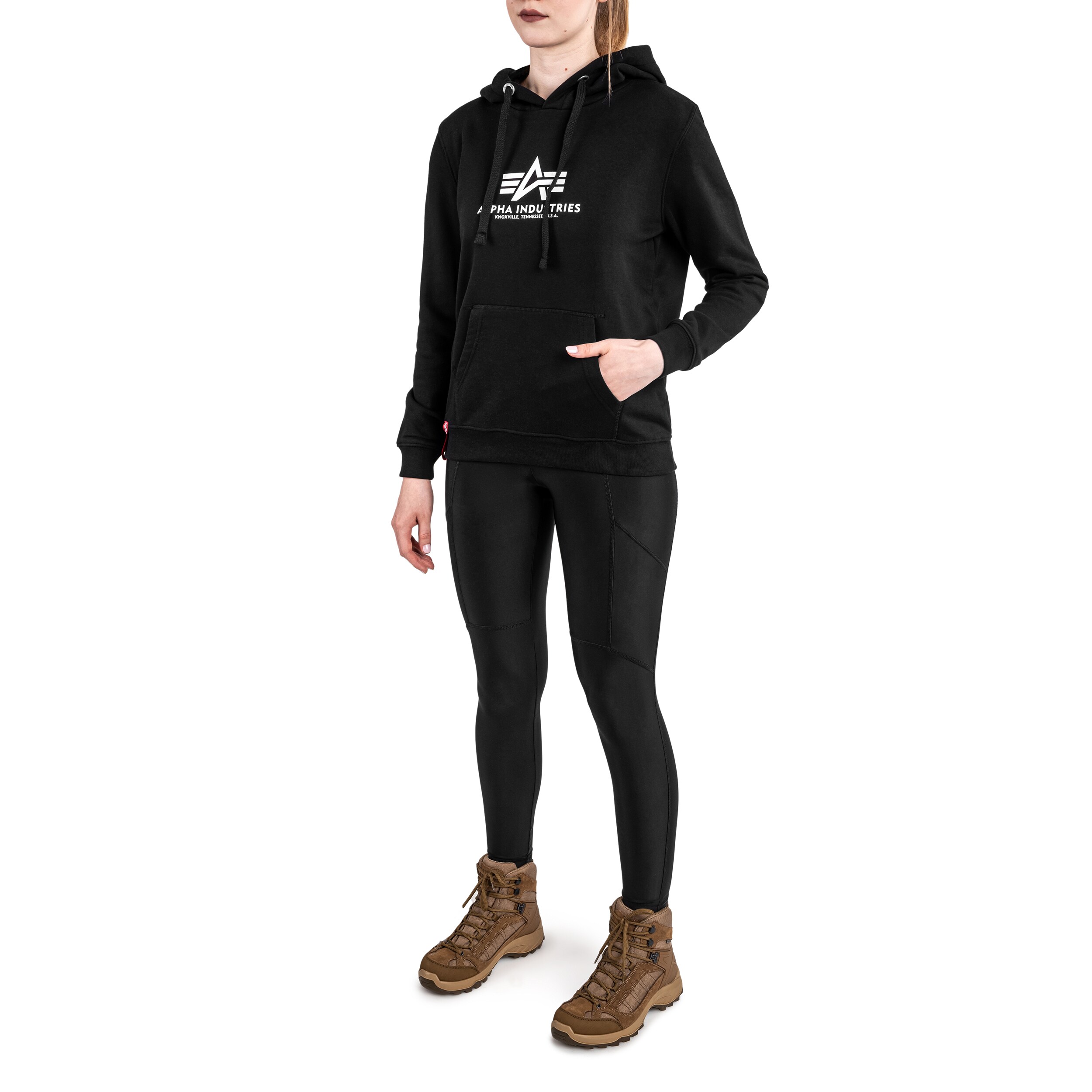 Bluza damska Alpha Industries New Basic Hoody - Black