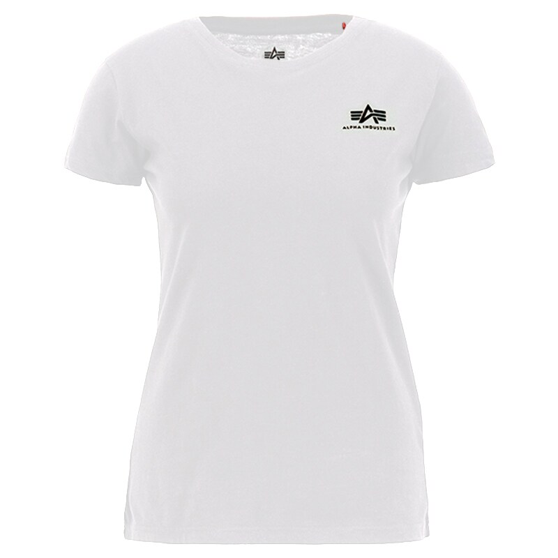 Koszulka T-shirt damska Alpha Industries Basic Small Logo - White