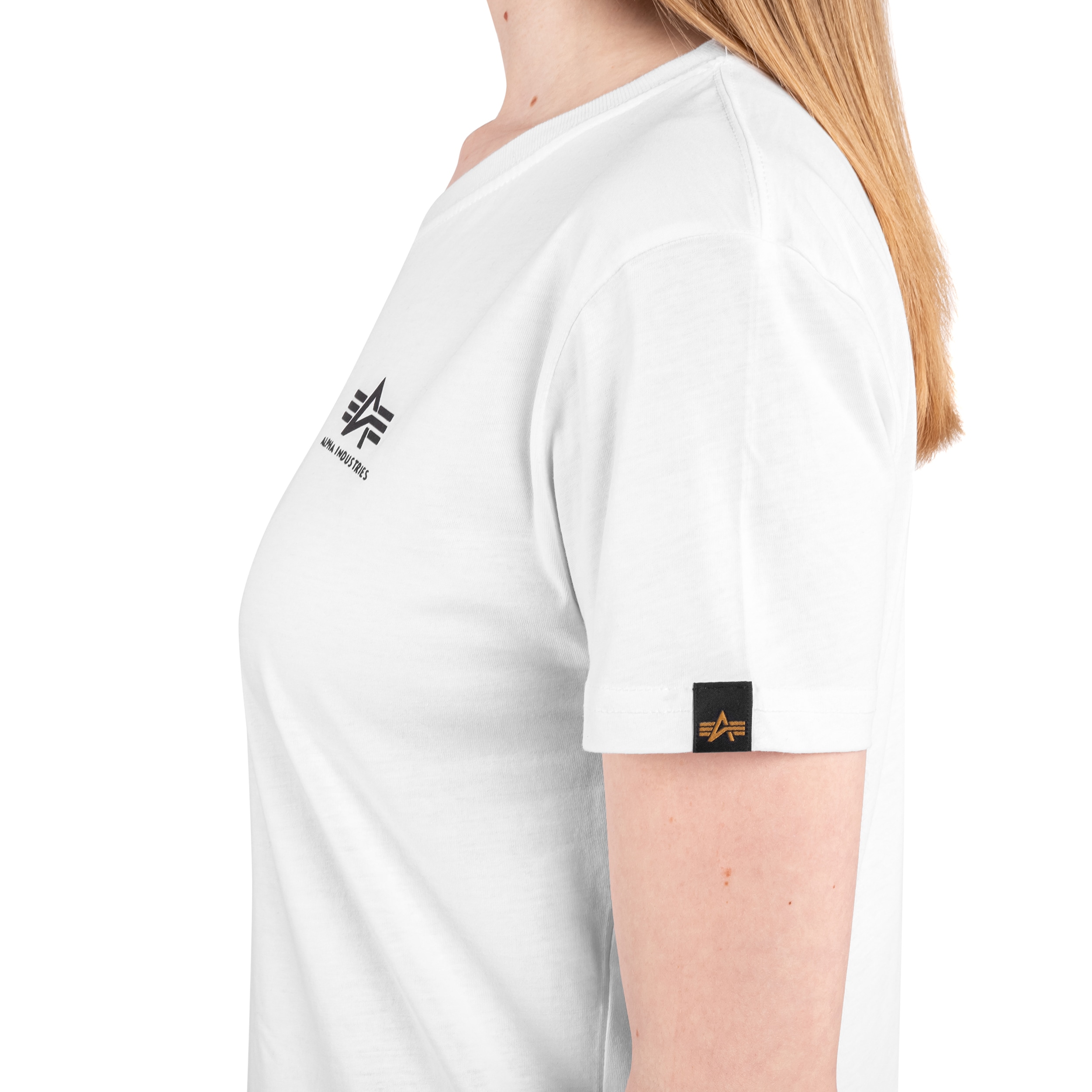 Футболка T-shirt жіноча Alpha Industries Basic Small Logo - White