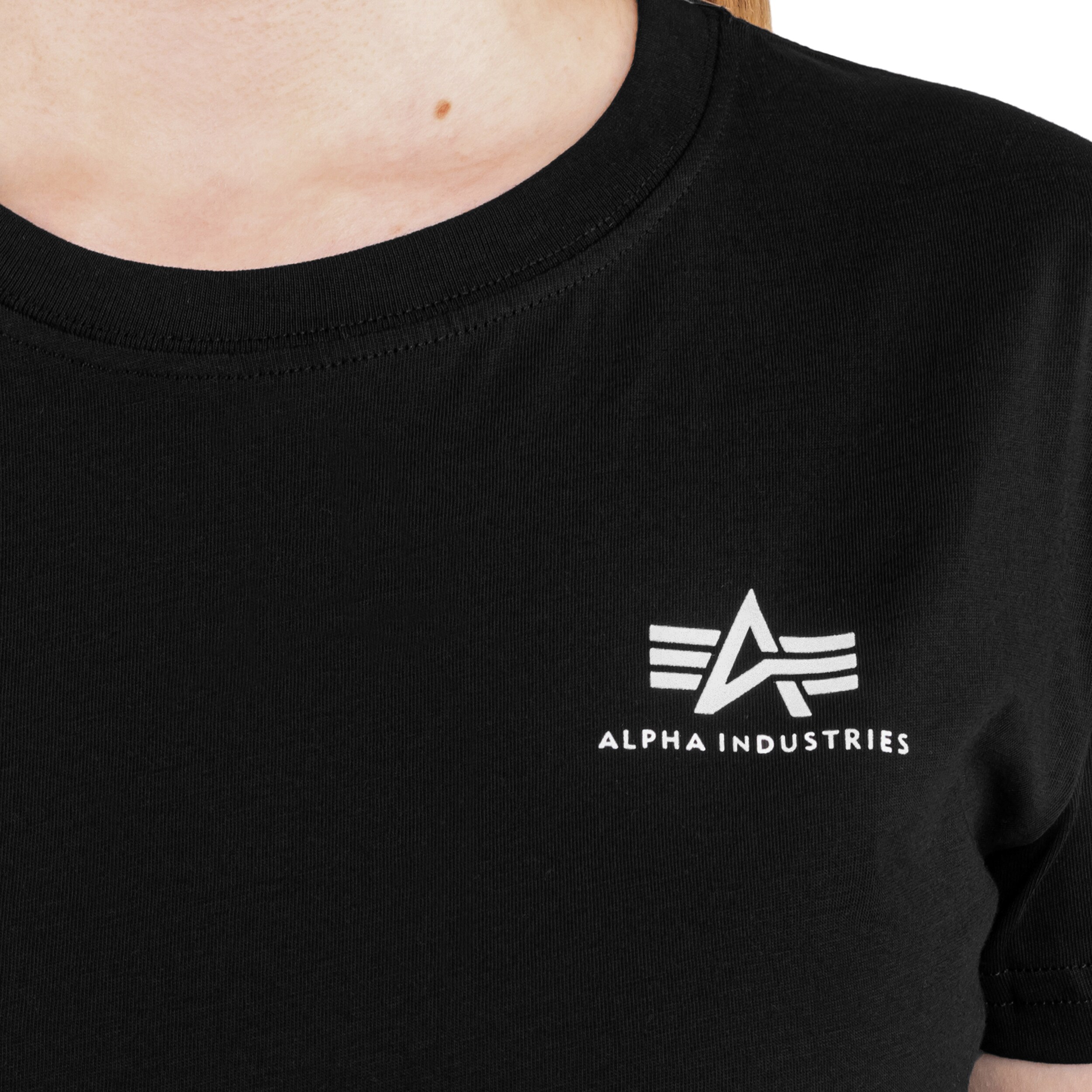 Koszulka T-shirt damska Alpha Industries Basic Small Logo - Black