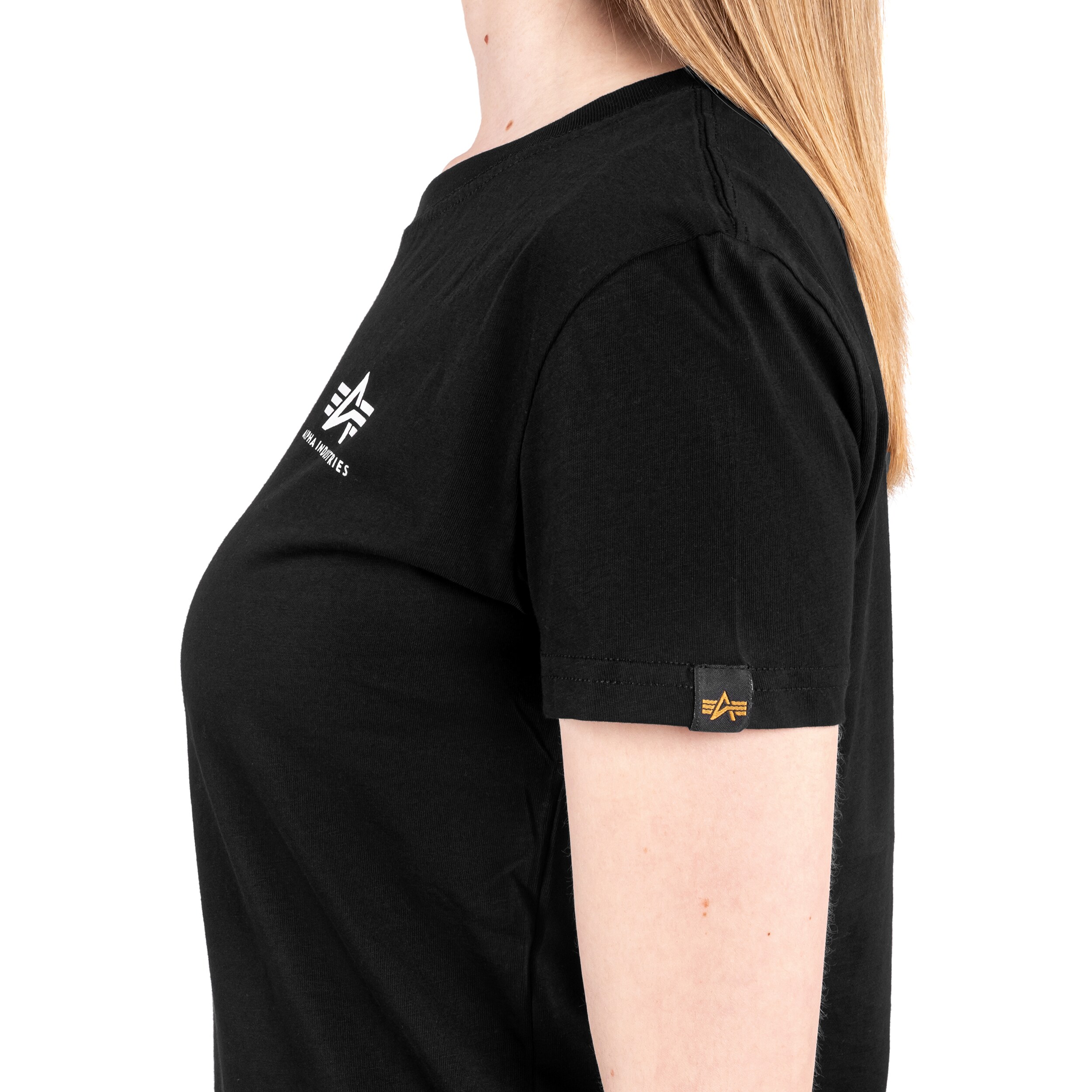 Koszulka T-shirt damska Alpha Industries Basic Small Logo - Black