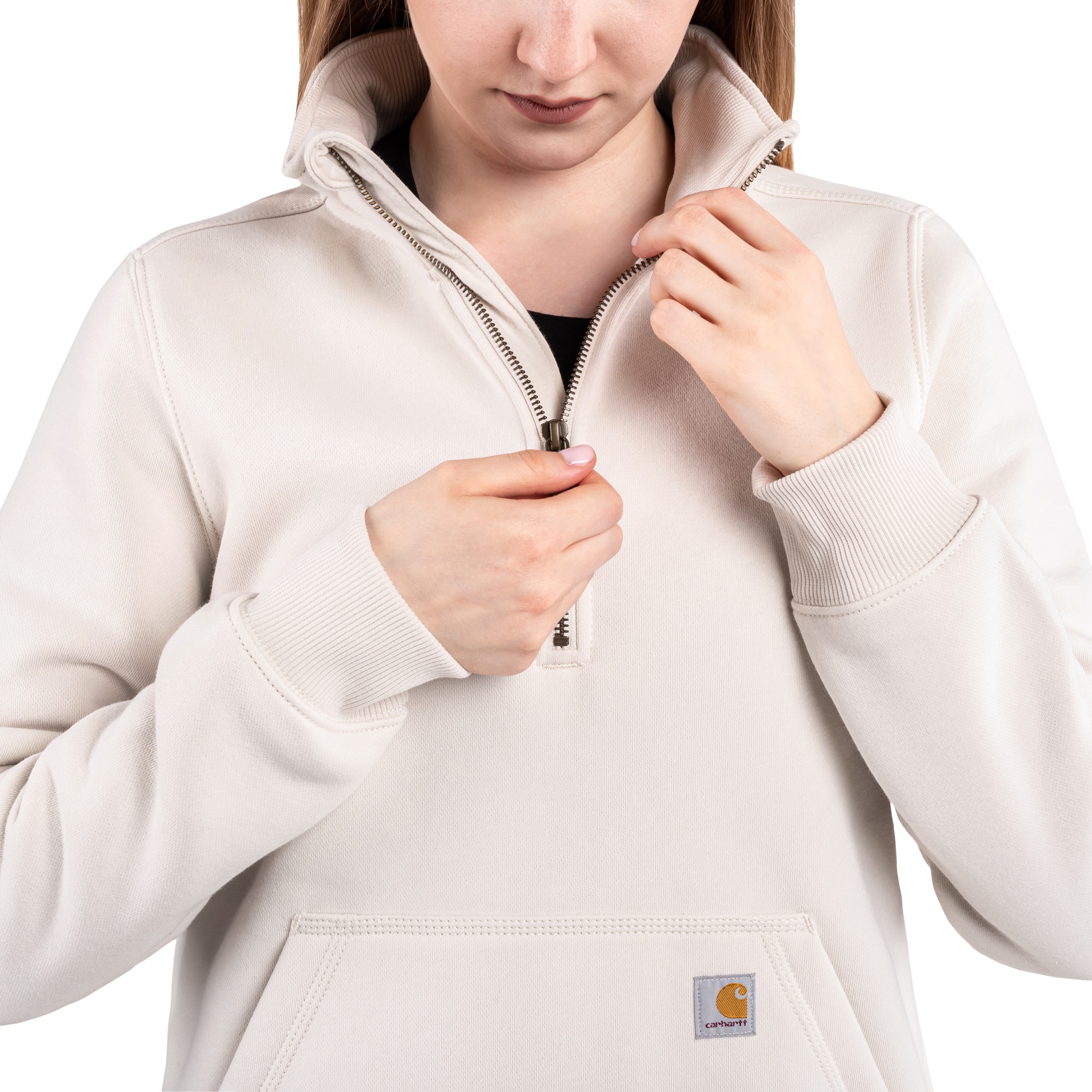 Жіноча кофта Carhartt Midweight Half Zip - Malt