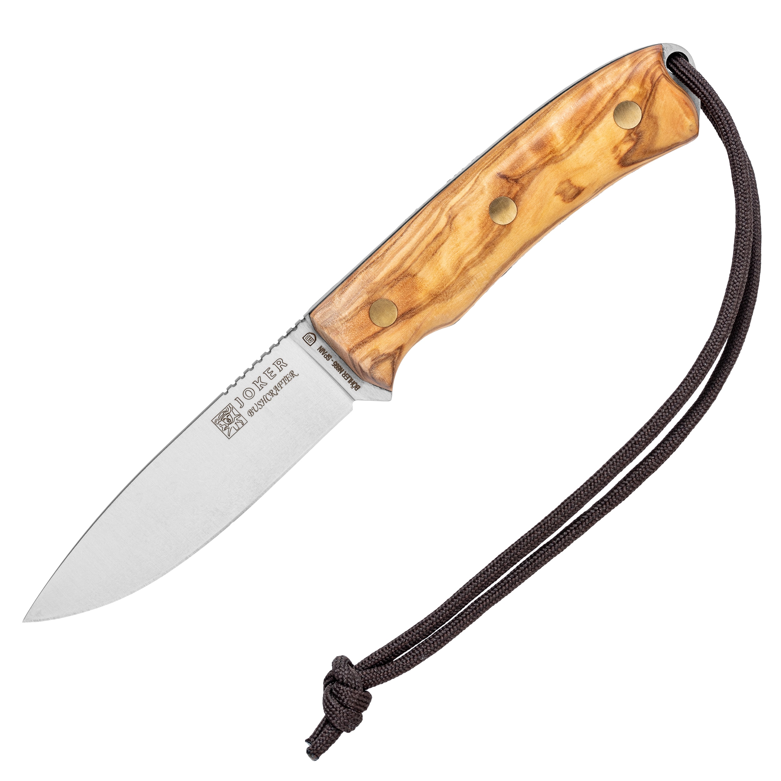 Nóż Joker Buschcrafter Olive Wood z krzesiwem