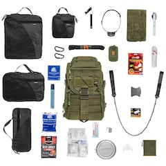 Plecak ewakuacyjny Badger Outdoor Sarge 30 l Olive - z wyposażeniem