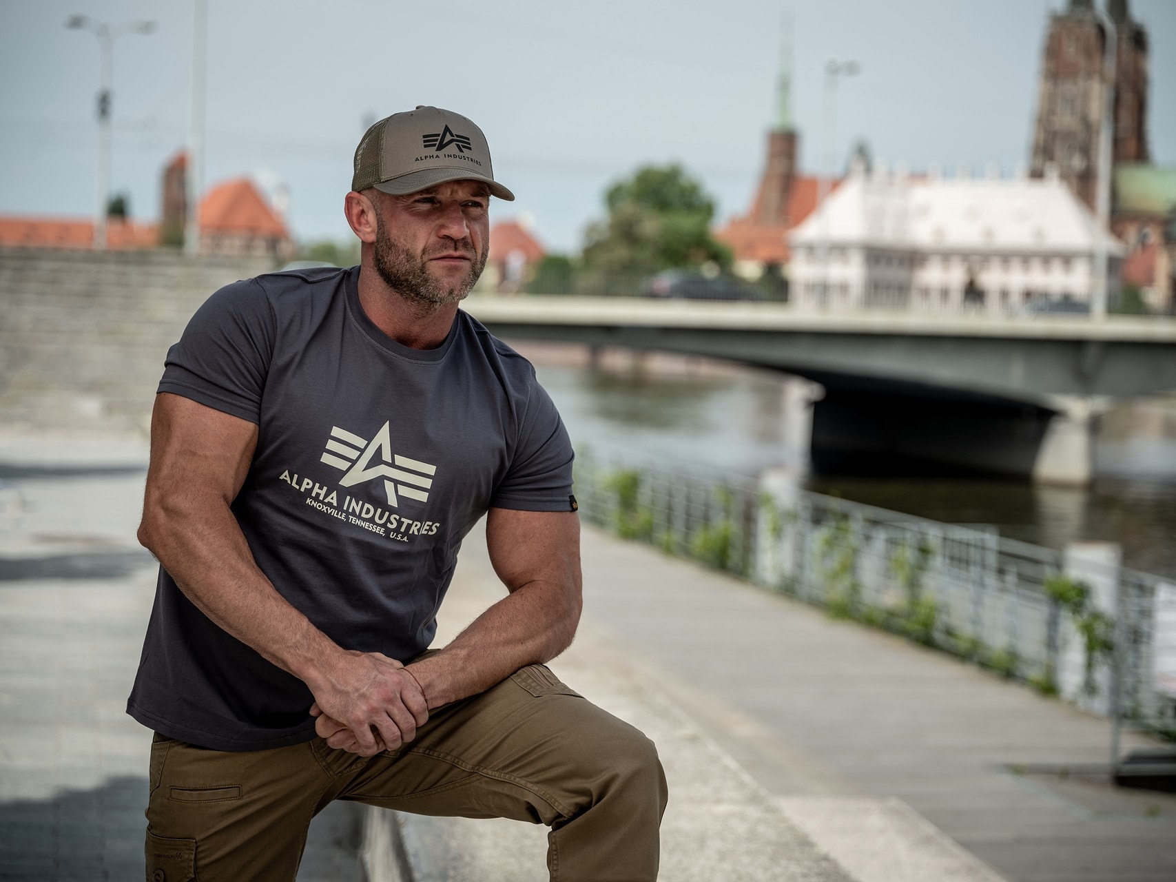 Czapka z daszkiem Alpha Industries Basic Trucker Cap - Dark Green