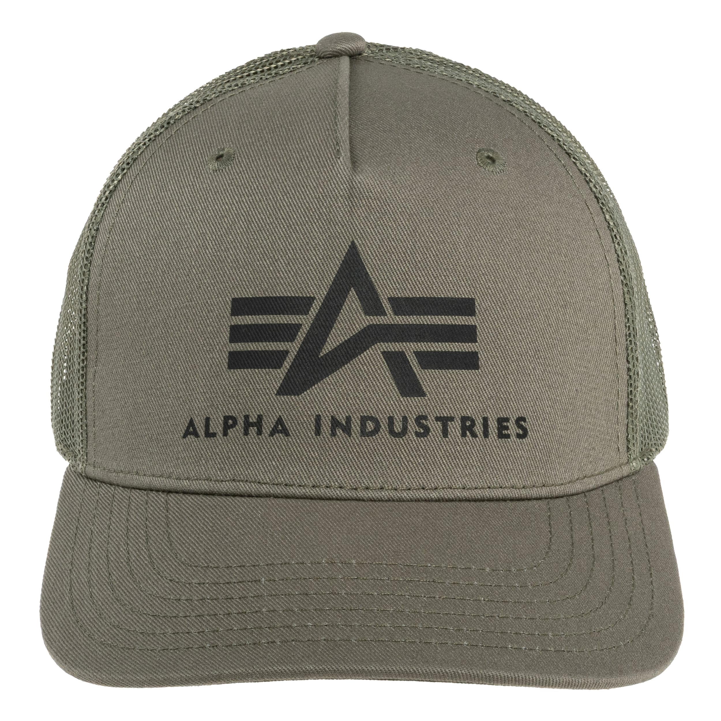 Czapka z daszkiem Alpha Industries Basic Trucker Cap - Dark Green