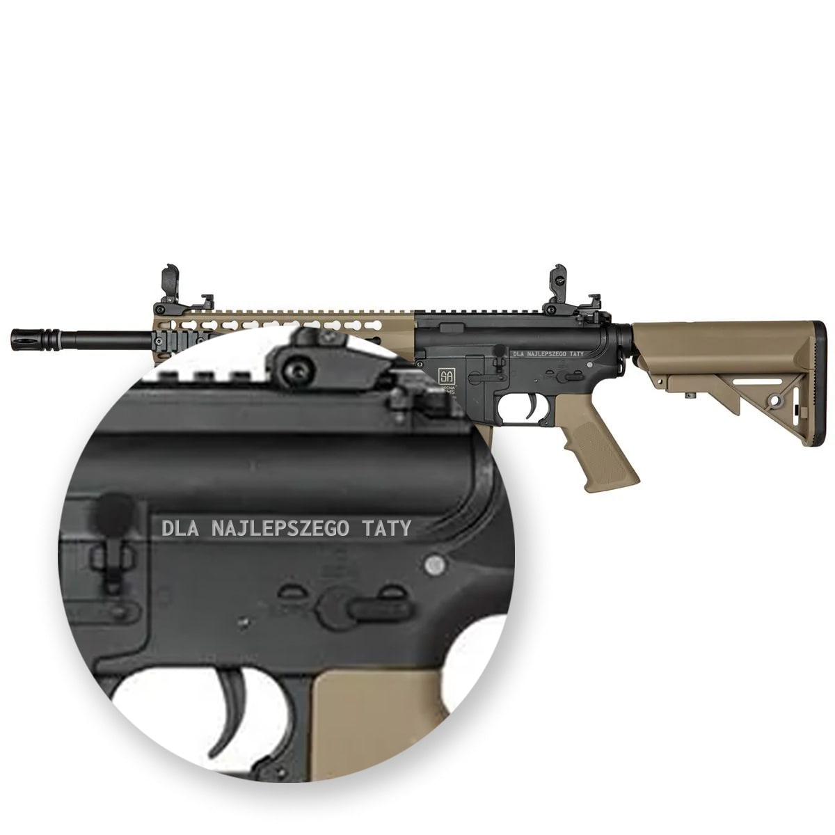 Штурмова гвинтівка AEG Specna Arms SA-F02 Flex - напівзагорілий