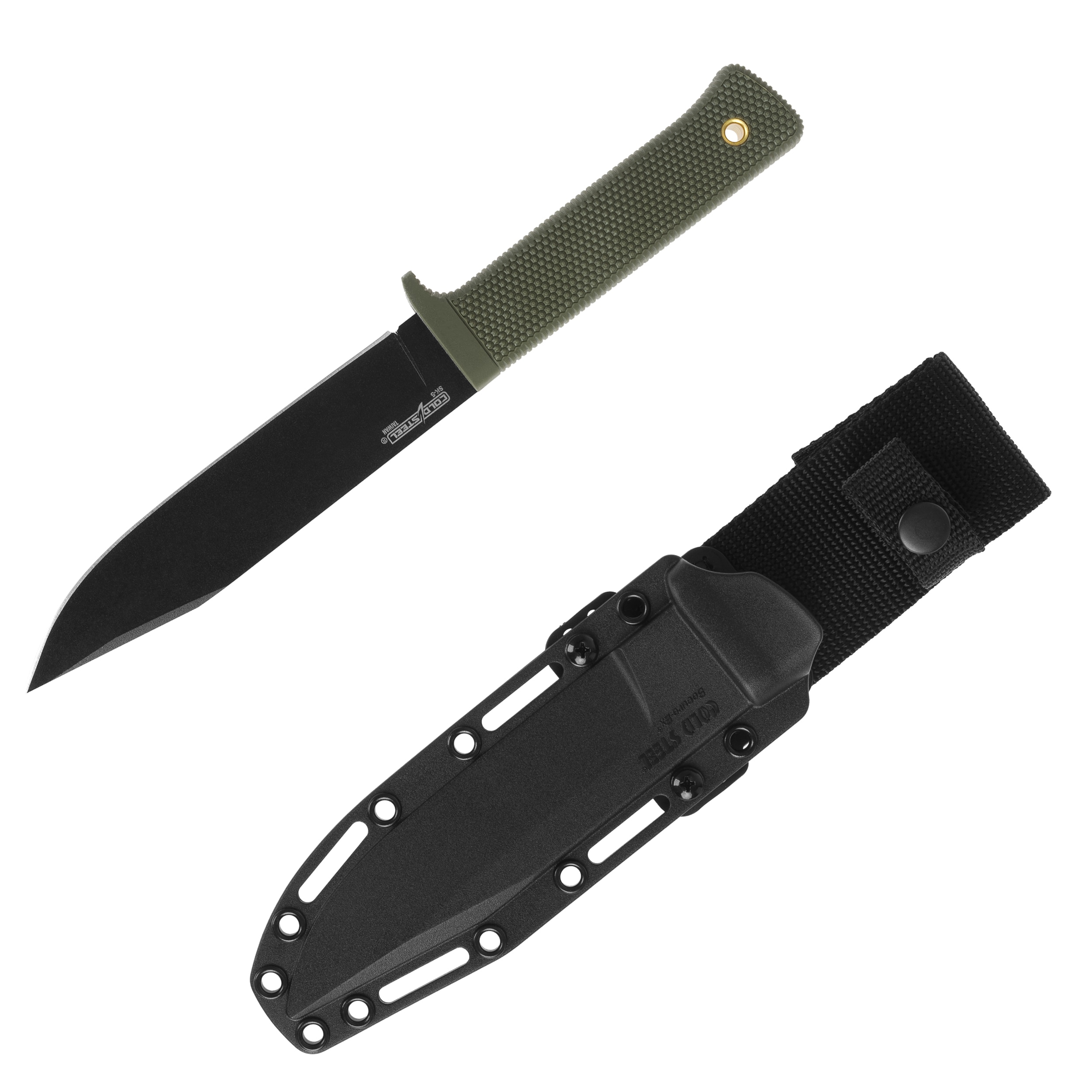 Cold Steel SRK SK-5 Fixed Blade Knife - OD Green