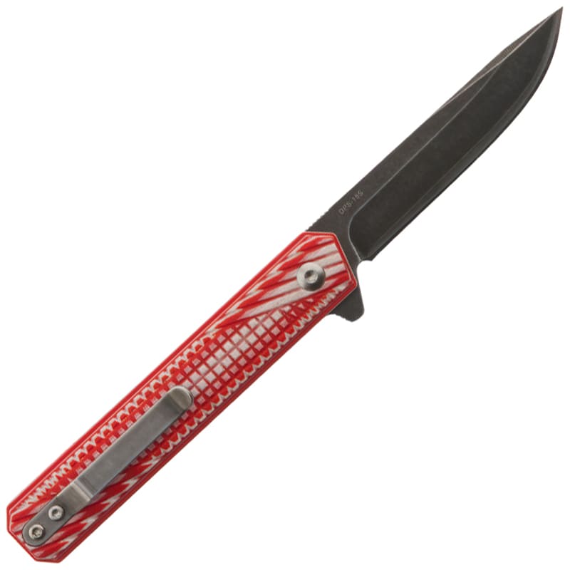 Nóż składany Womsi Wolf S90V G10 - Red/White