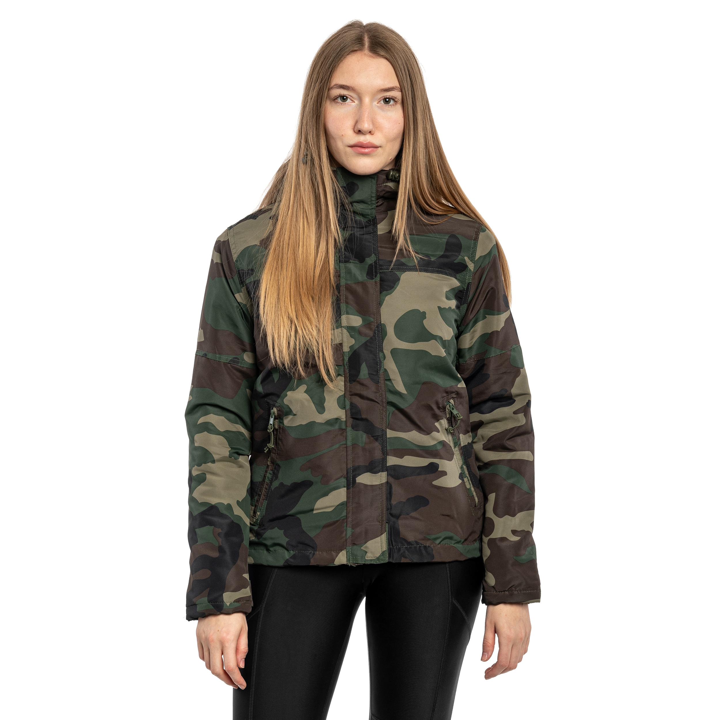 Kurtka damska Brandit Windbreaker Frontzip - Woodland