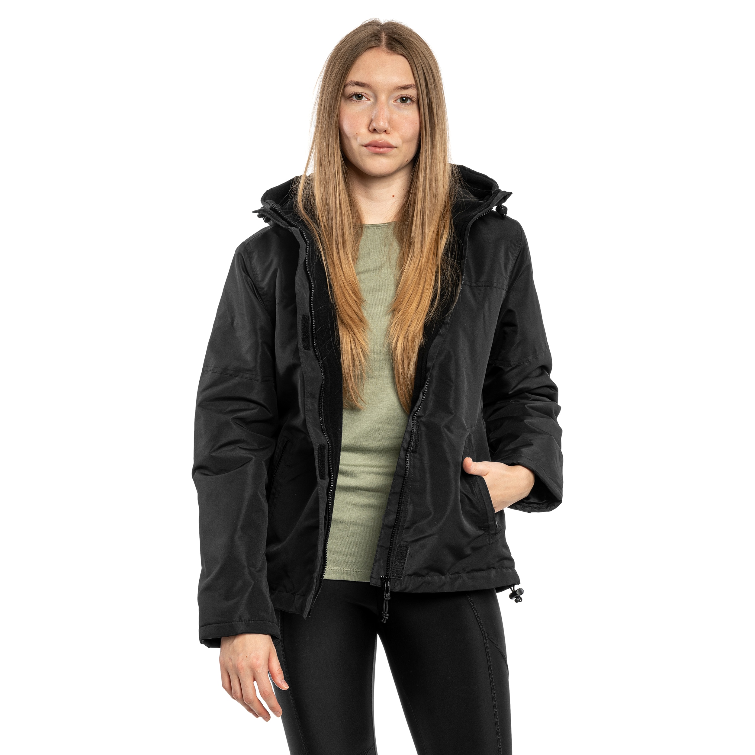 Brandit Windbreaker Frontzip Women's Jacket - Black