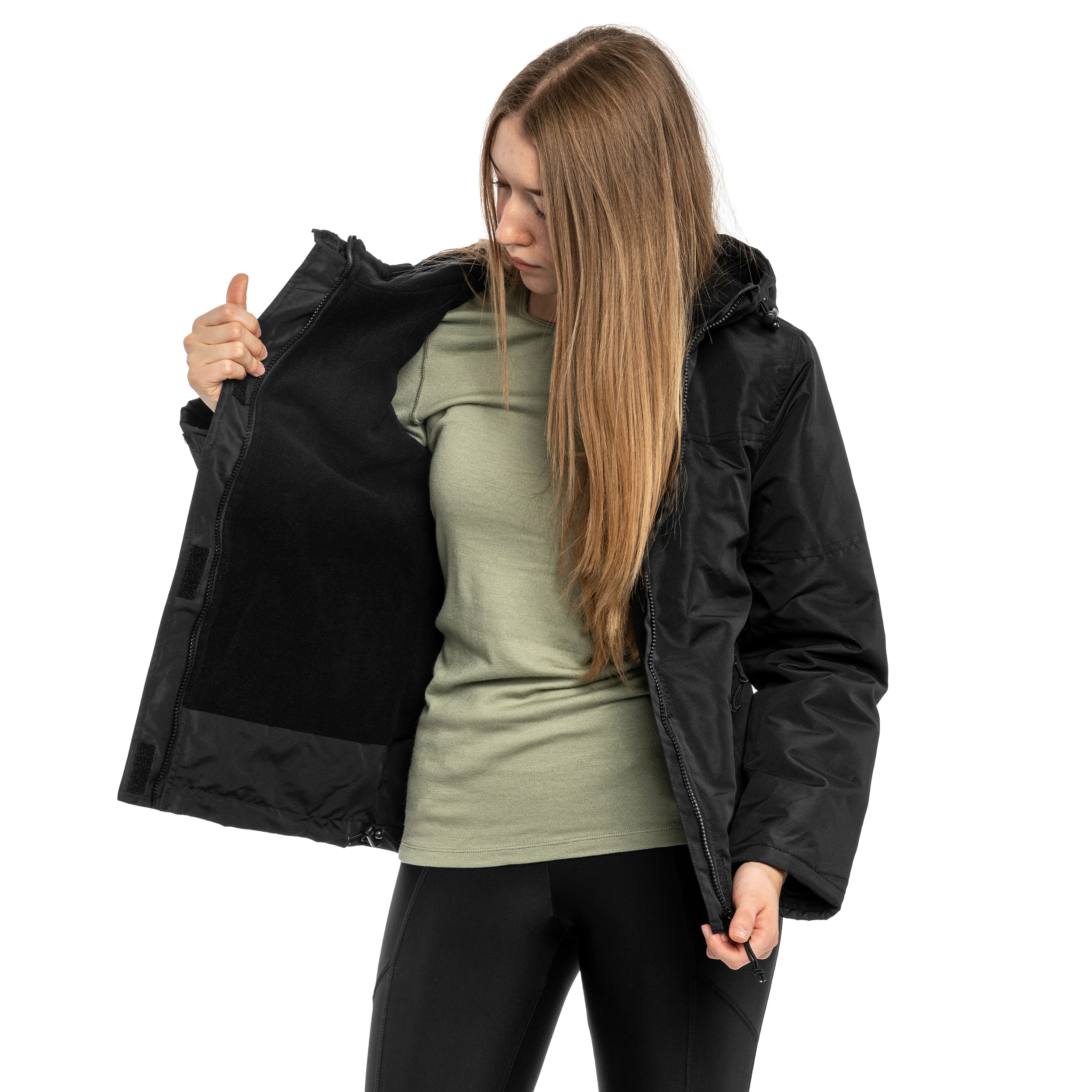 Brandit Windbreaker Frontzip Women's Jacket - Black