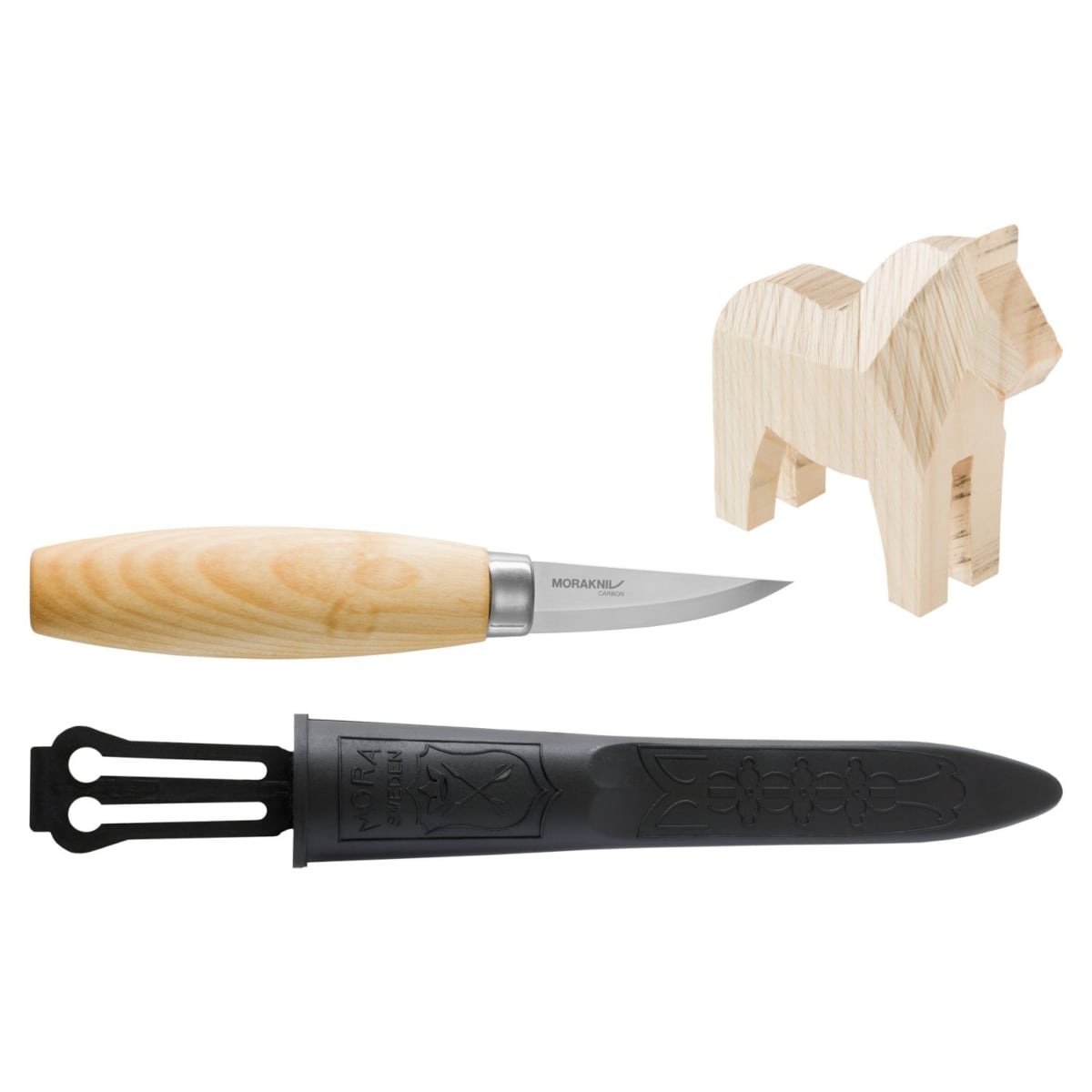 Nóż Mora Woodcarving Kit Dala Horse
