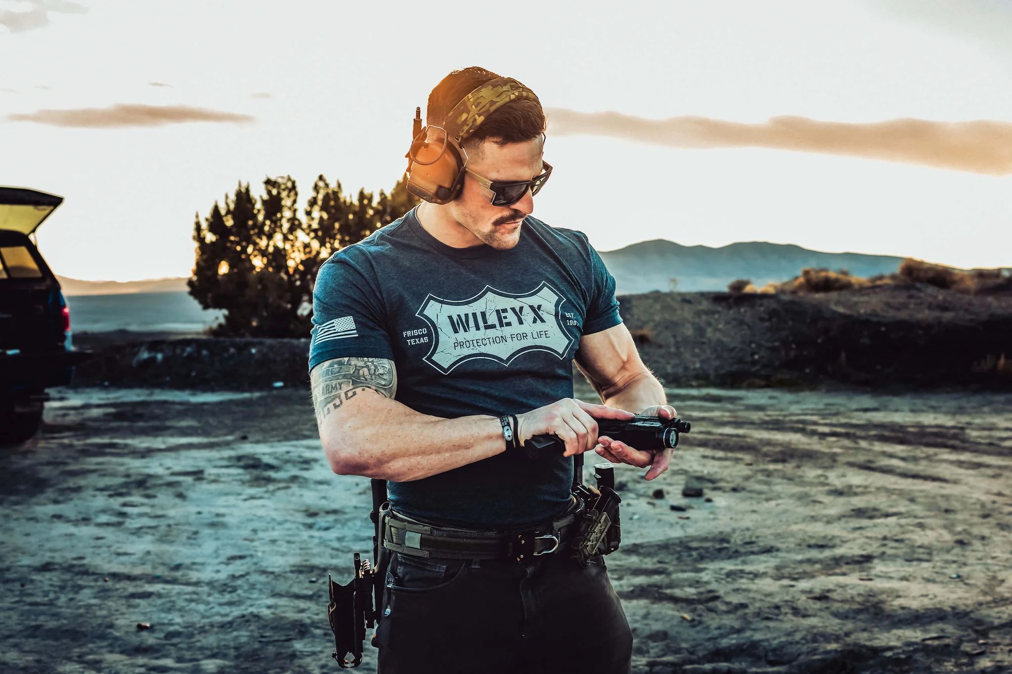 Окуляри Wiley X Founder - Captivate Tungsten Mirror/Matte Black/Tan