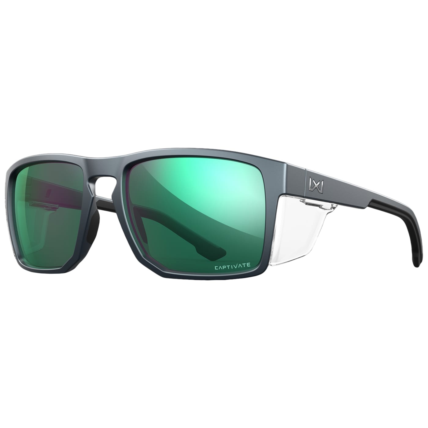 Okulary Wiley X Founder - Captivate Polarized Green Mirror/Matte Graphite