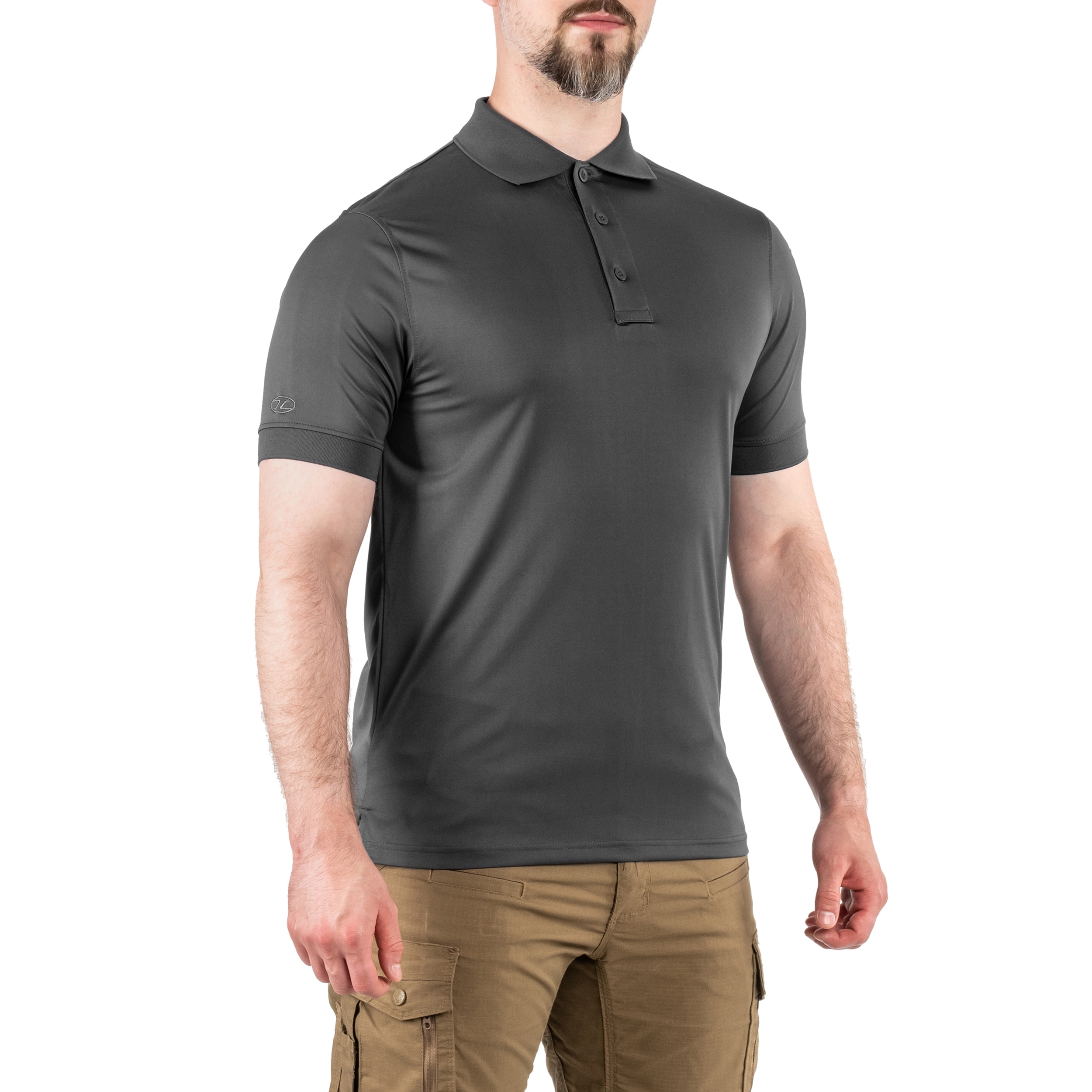 Koszulka termoaktywna polo Stoirm Performance Tactical P-01 - Dark Grey