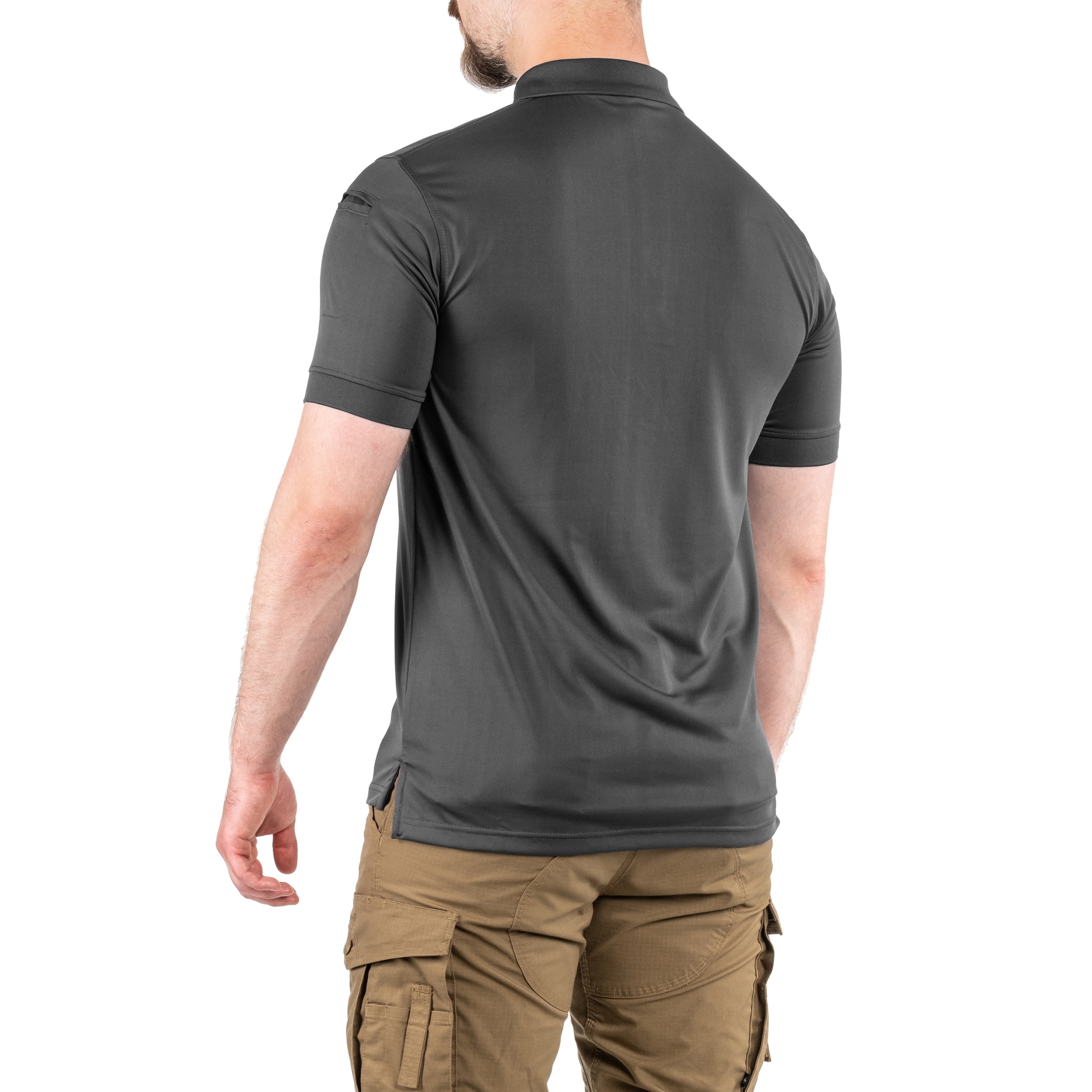 Koszulka termoaktywna polo Stoirm Performance Tactical P-01 - Dark Grey