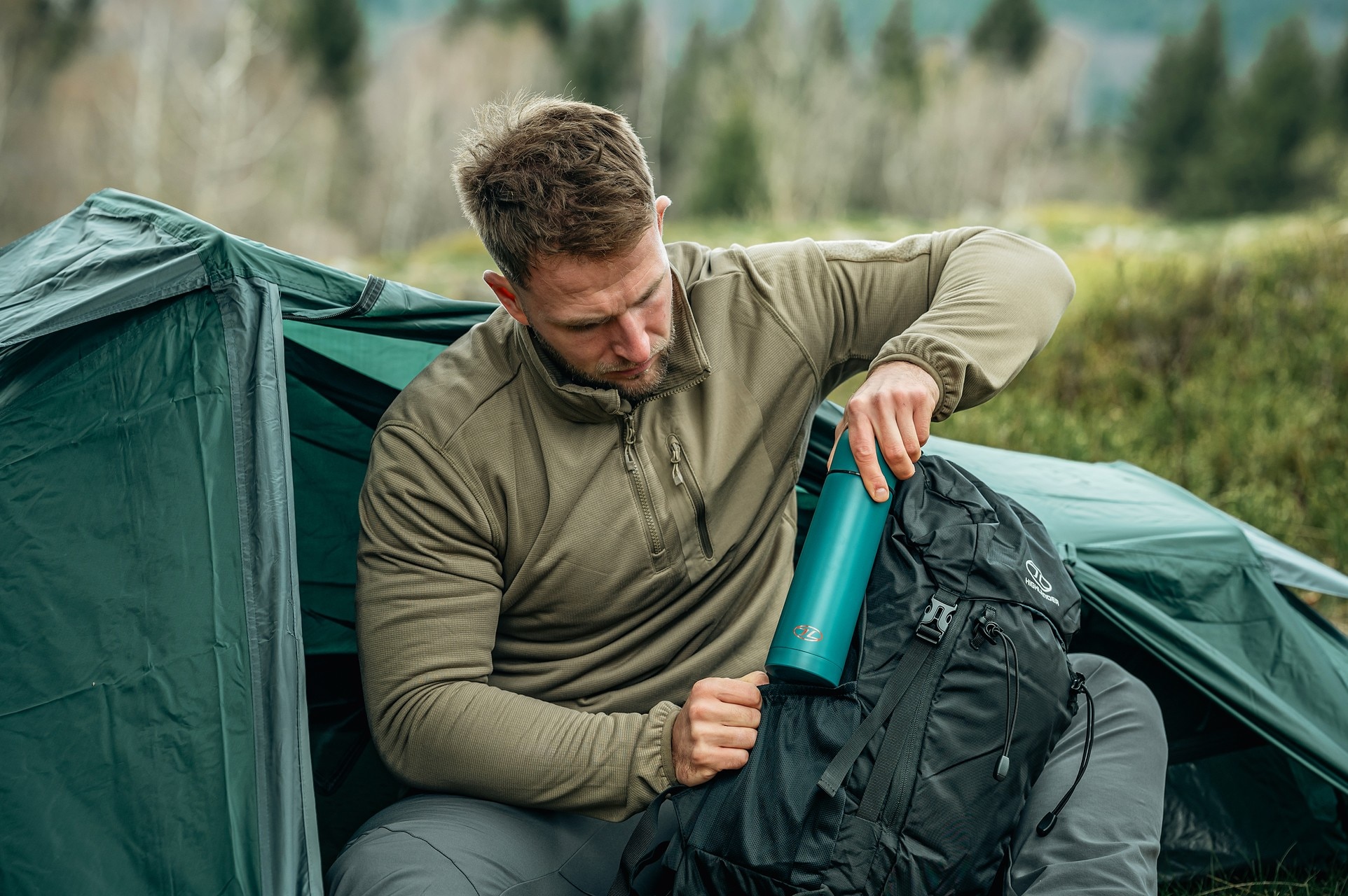 Флісова кофта Highlander Forces Tactical Hirta Fleece - Ranger Green