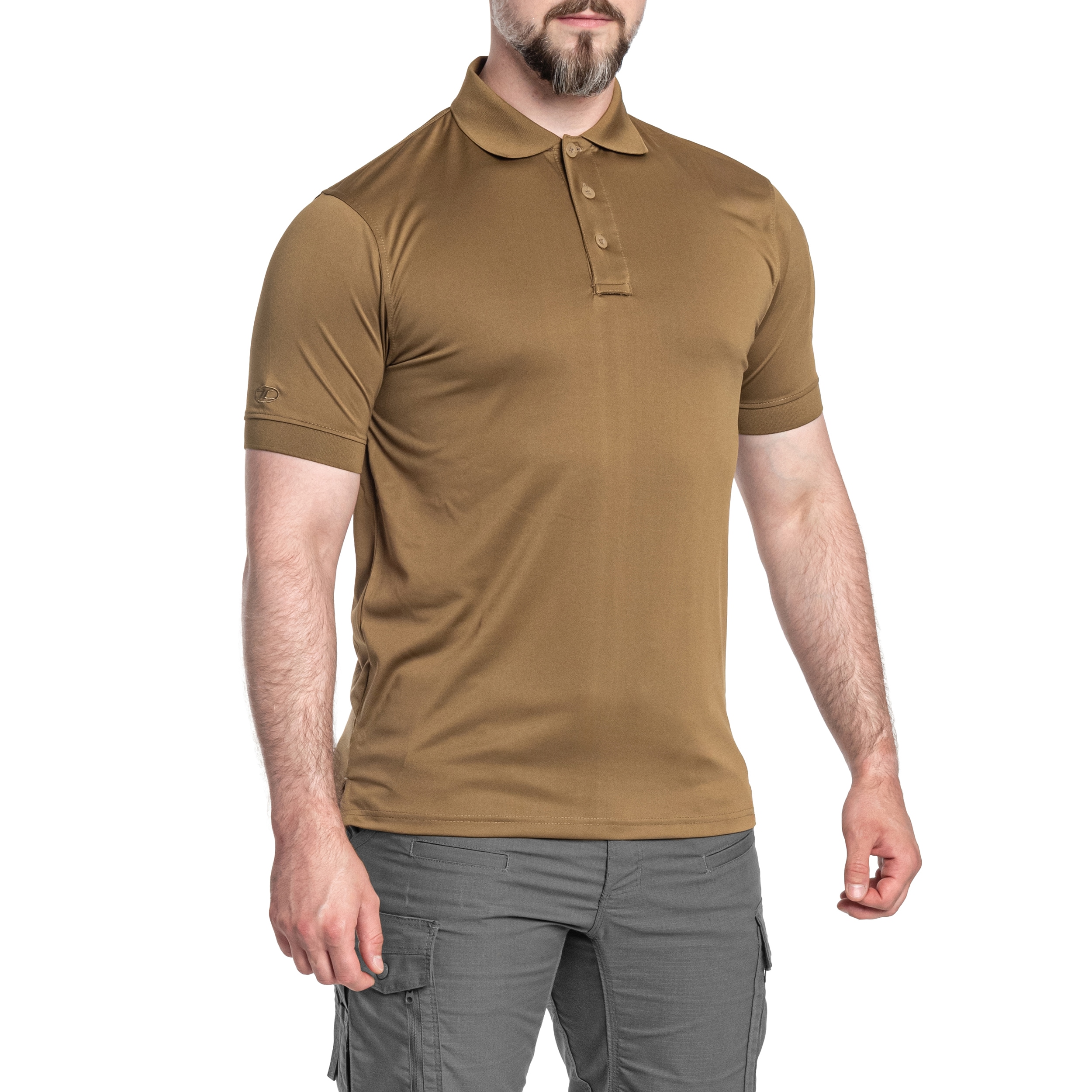 Koszulka termoaktywna polo Stoirm Performance Tactical P-01 - Coyote Tan