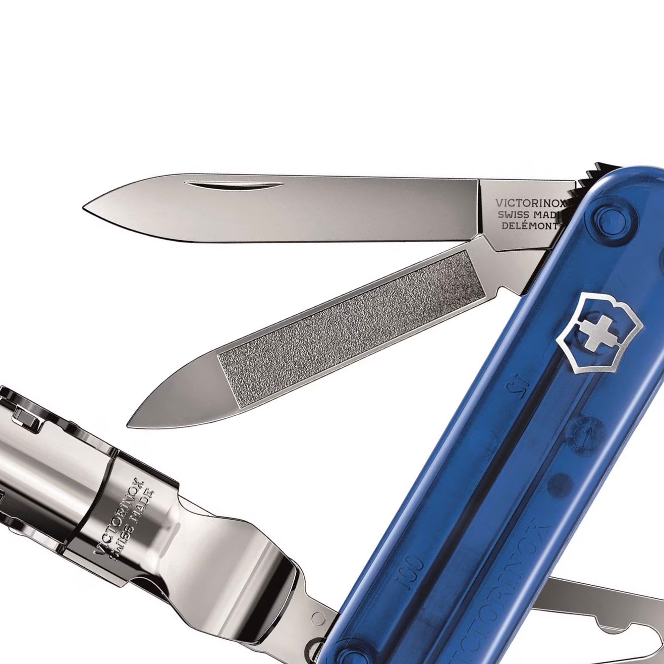 Scyzoryk Victorinox Nail Clip 580 - Transparent Blue