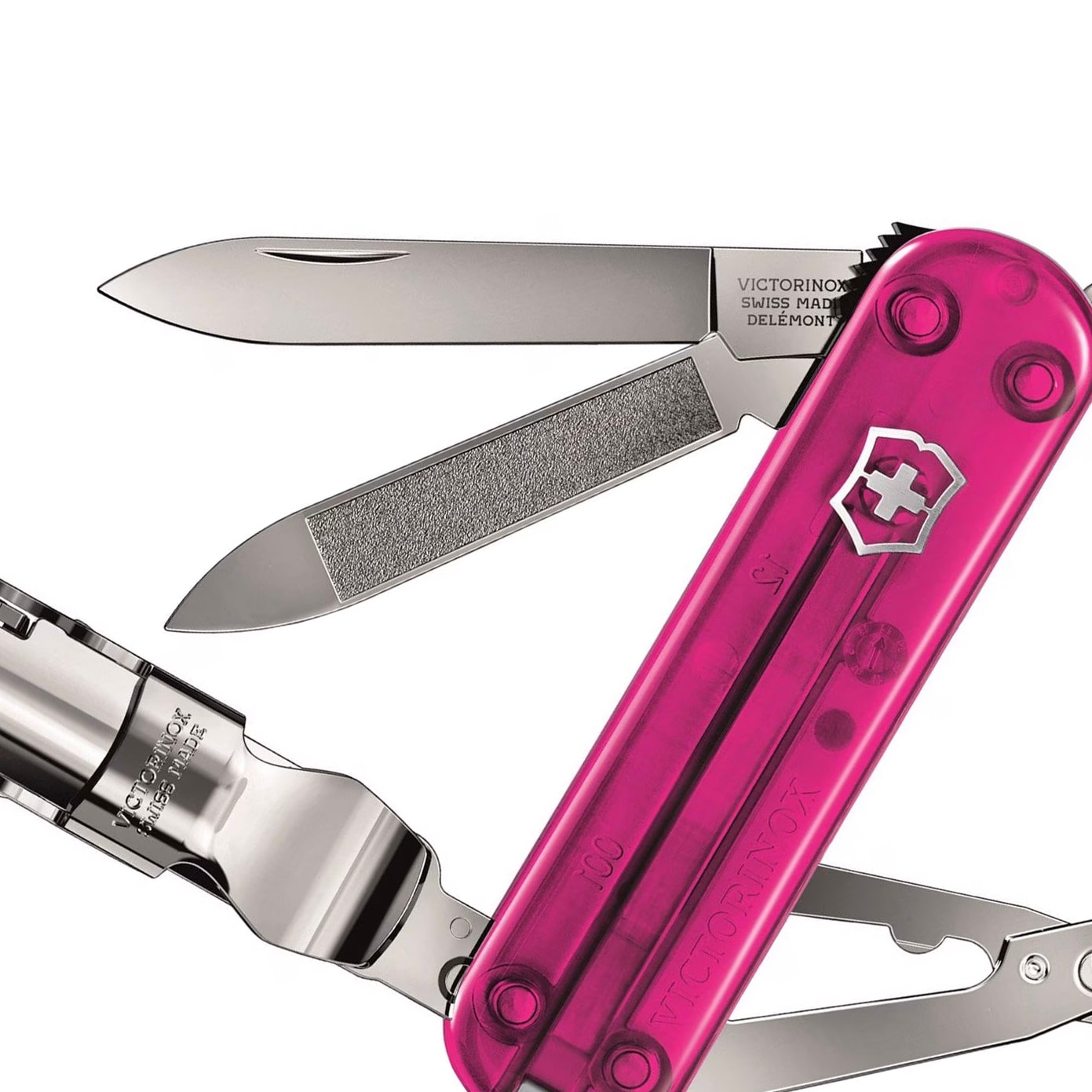 Scyzoryk Victorinox Nail Clip 580 - Transparent Pink