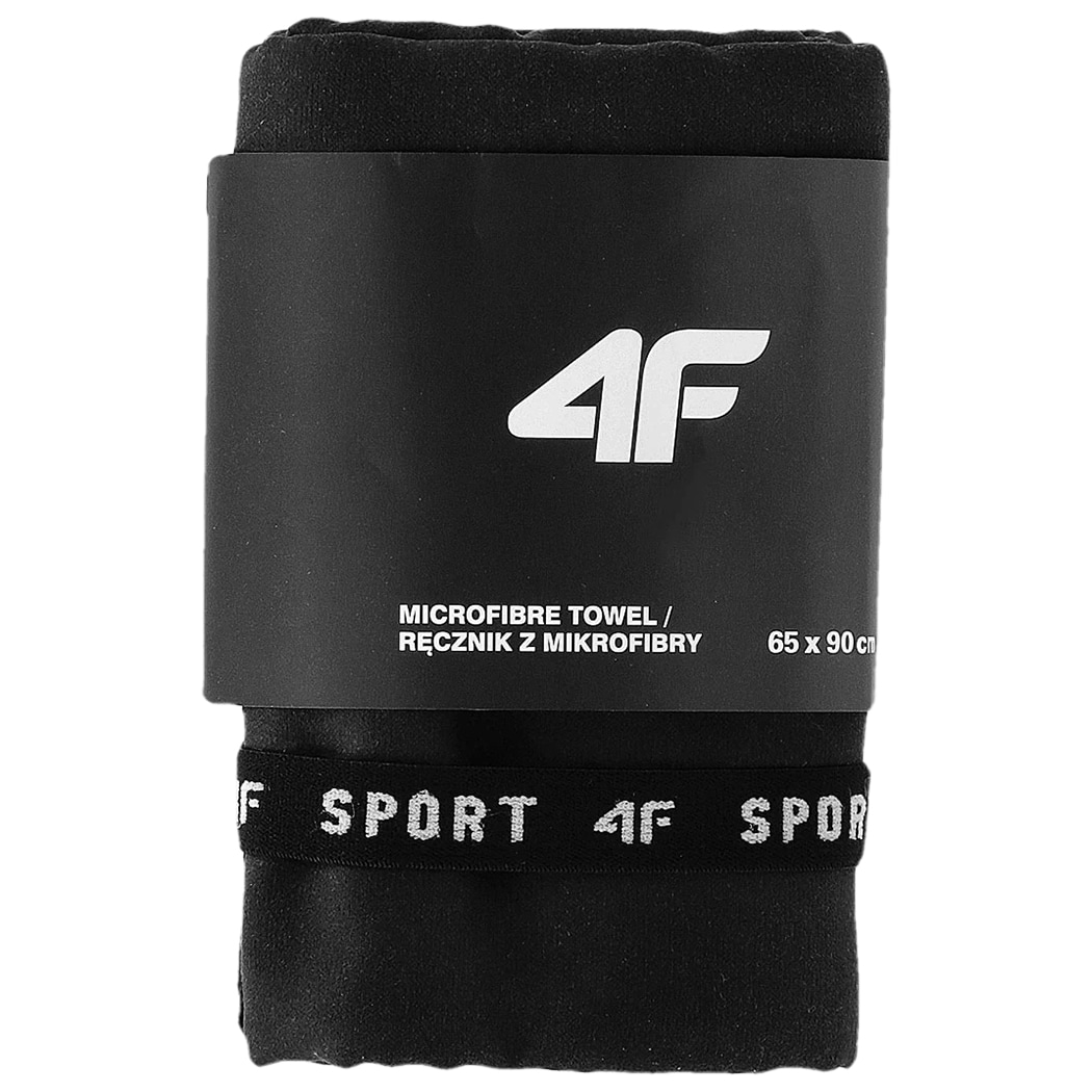 Ręcznik szybkoschnący 4F 65 x 90 cm - Czarny