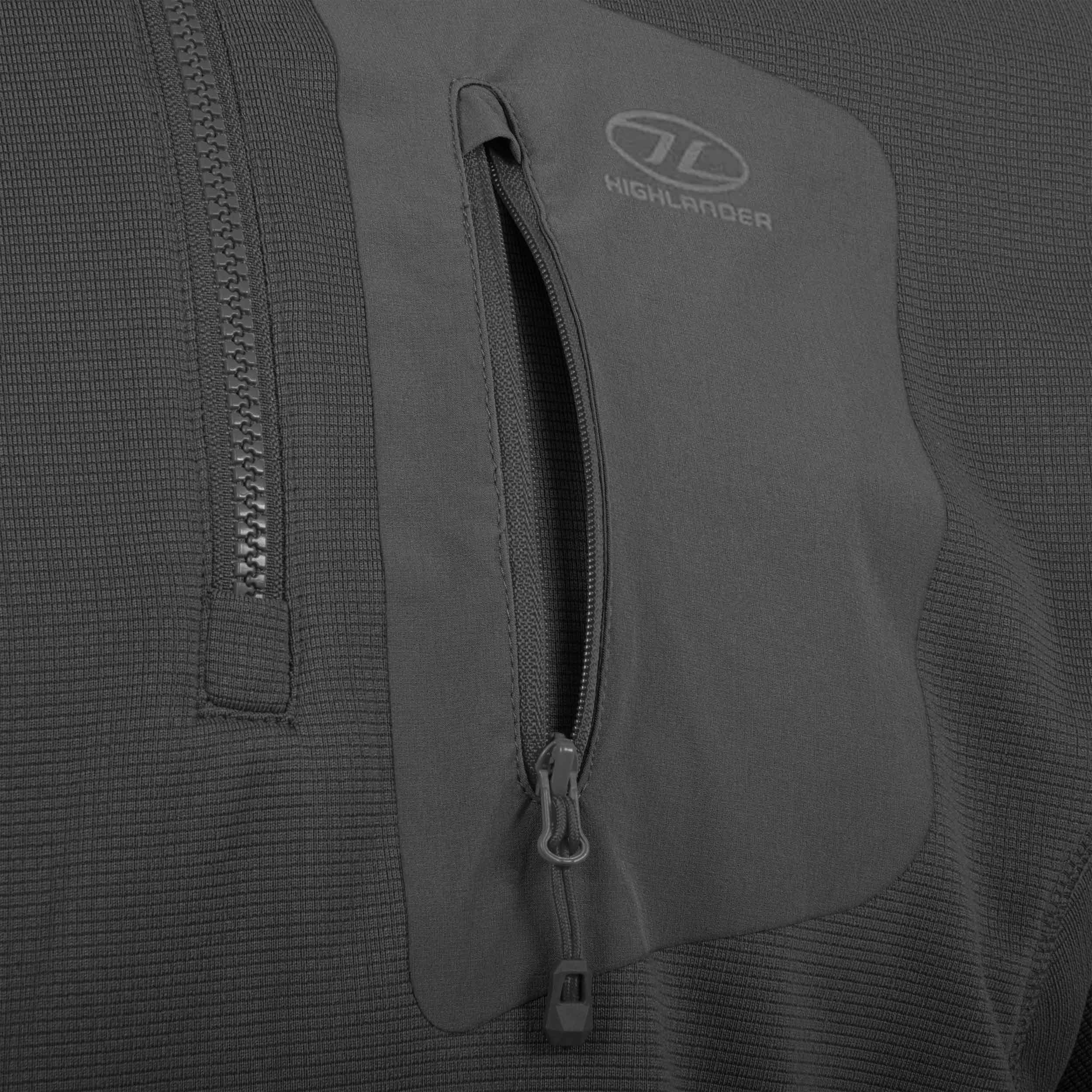 Флісова кофта Highlander Outdoor Hirta Grid Fleece - Dark Grey