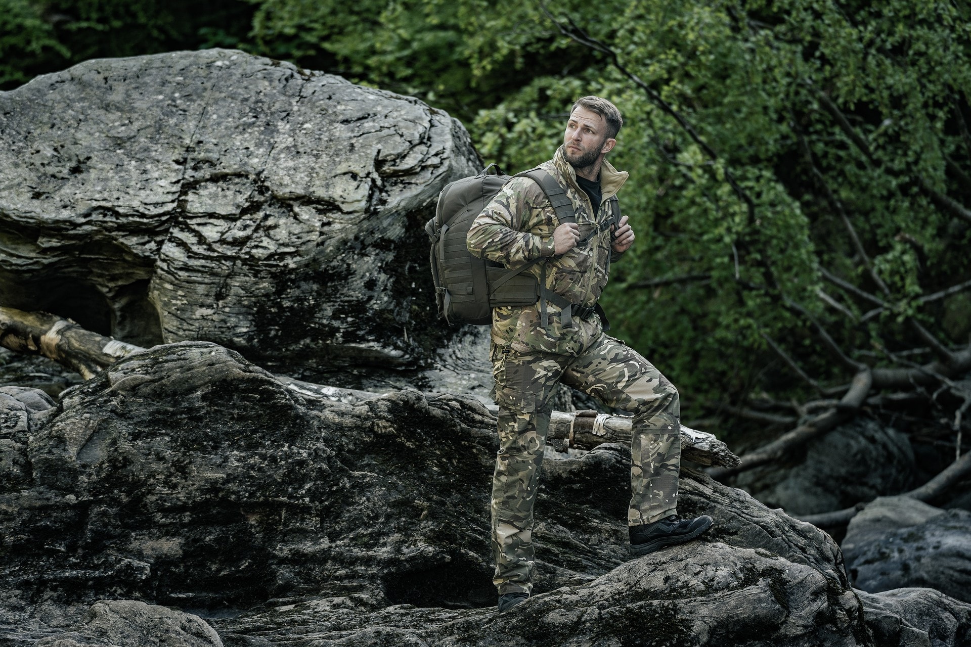 Куртка Highlander Outdoor Halo Full Zip - Arid MC Camo