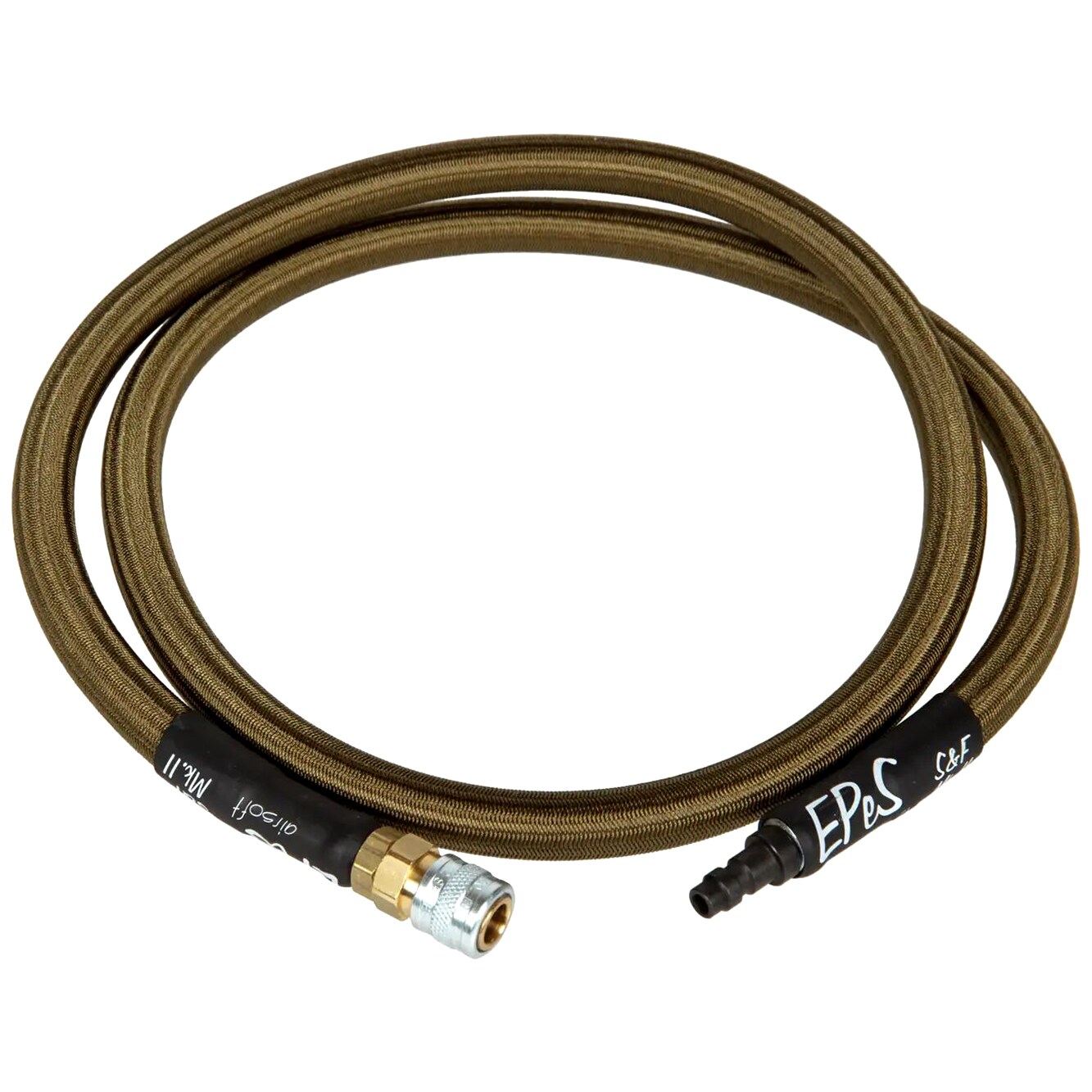 Wąż HPA EPeS S&F Mk.III z oplotem 115 cm - Olive