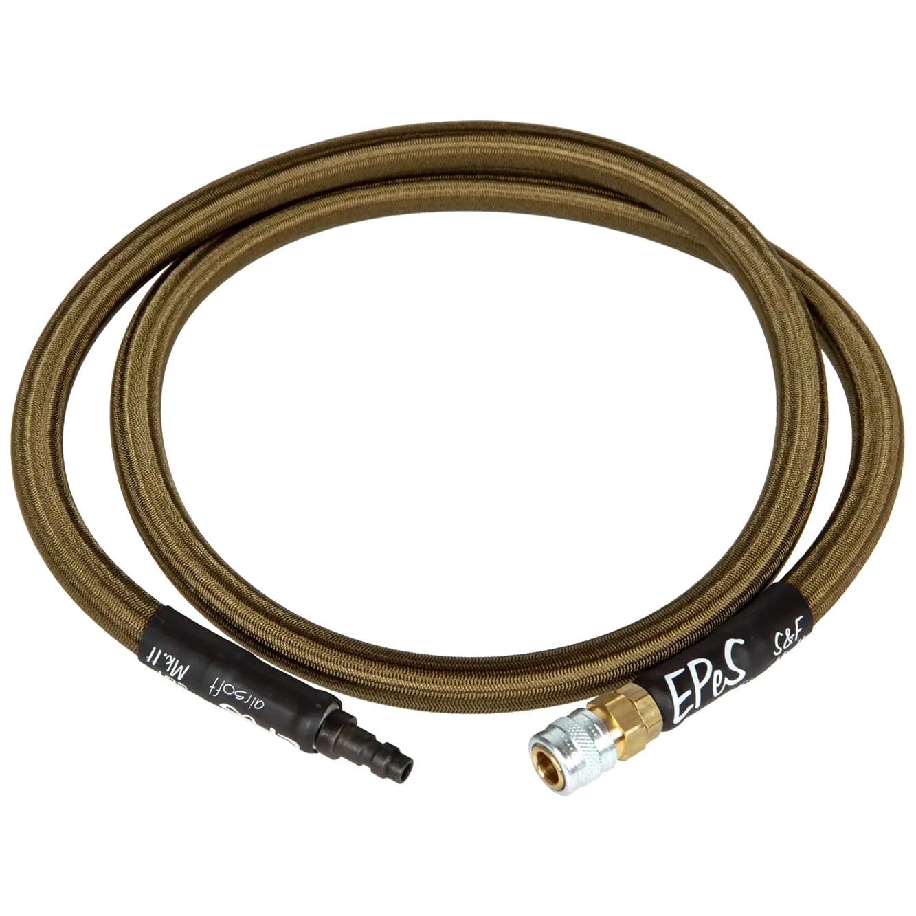 Wąż HPA EPeS S&F Mk.III z oplotem 115 cm - Olive