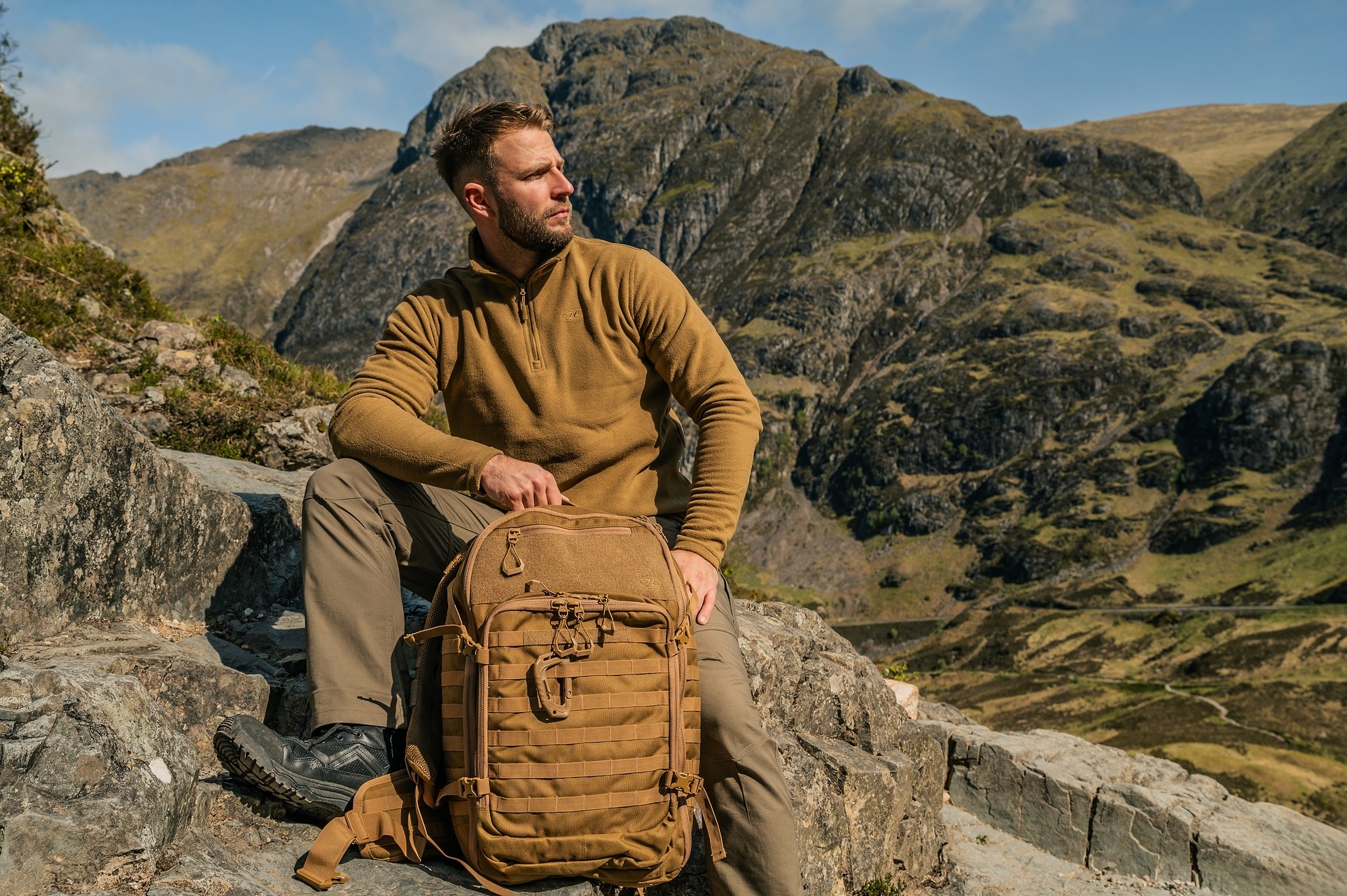 Polar Highlander Outdoor Ember Fleece Top - Tan