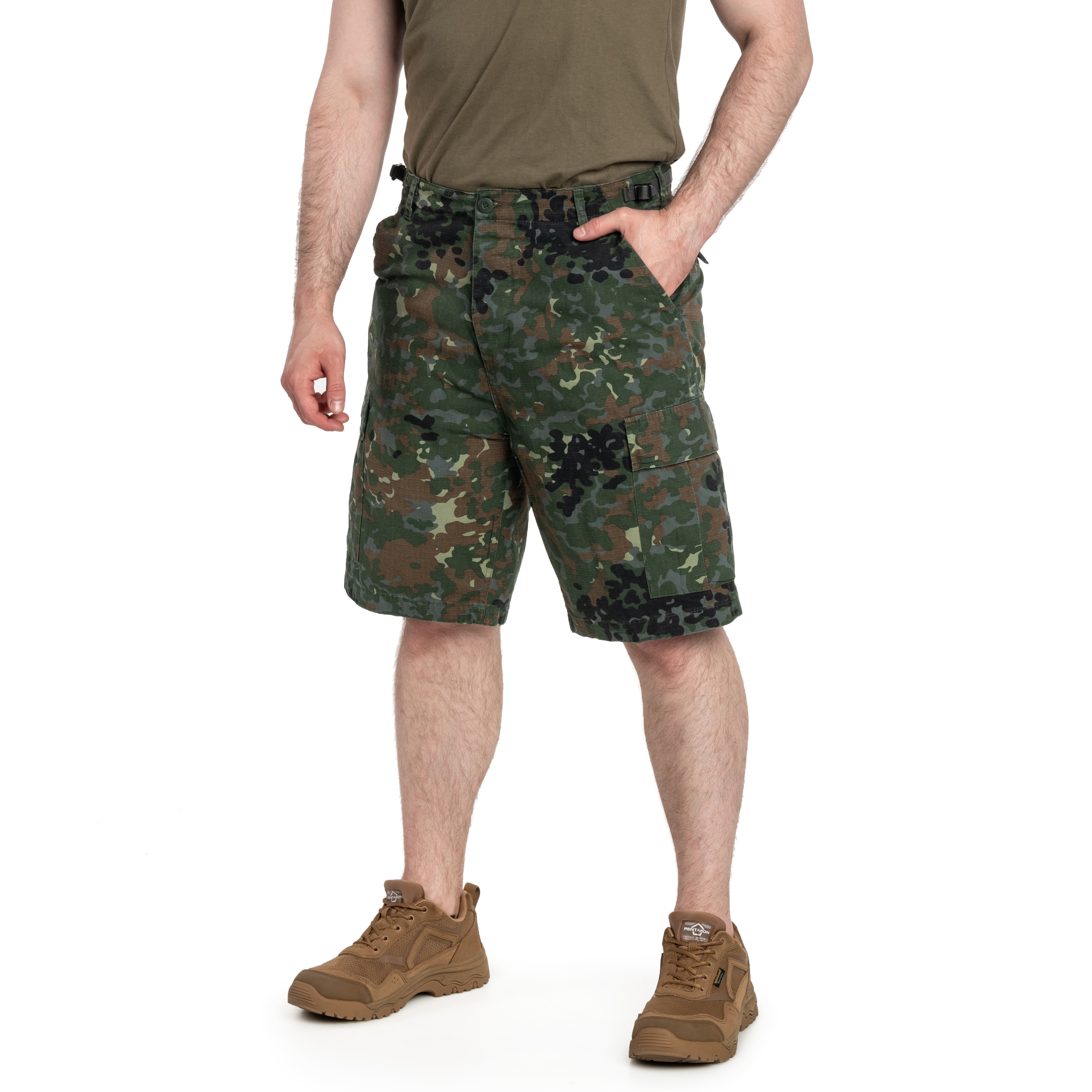 Шорти Brandit BDU Rip-Stop - Flecktarn