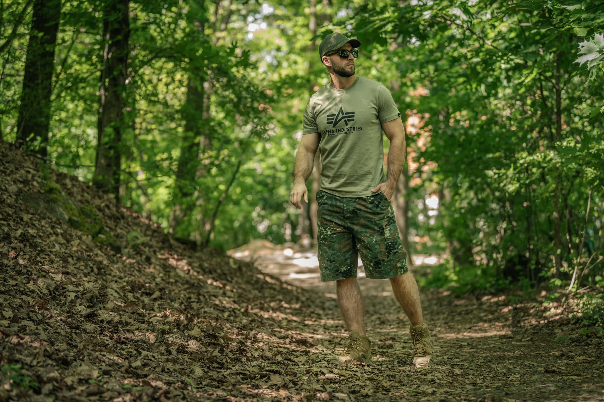 Szorty Brandit BDU Rip-Stop - Flecktarn