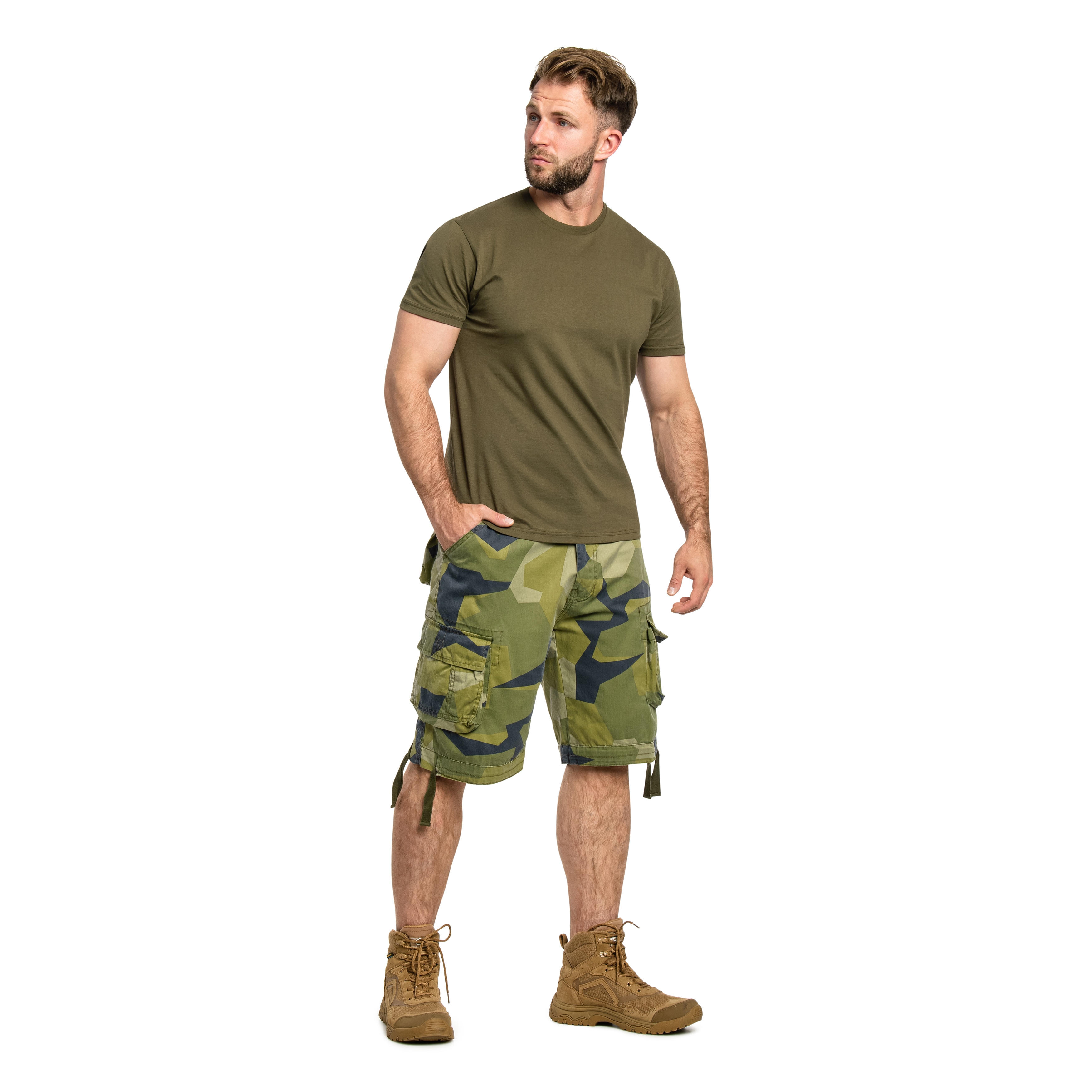 Szorty Brandit Urban Legend - Swedish Camo