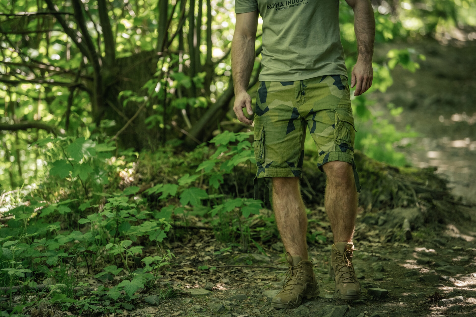 Szorty Brandit Urban Legend - Swedish Camo