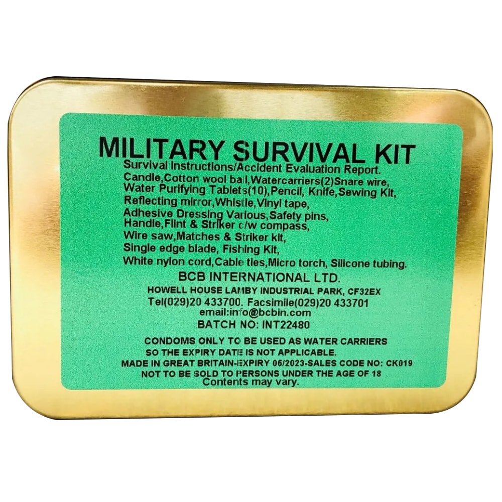 Zestaw przetrwania BCB Military Survival Tin