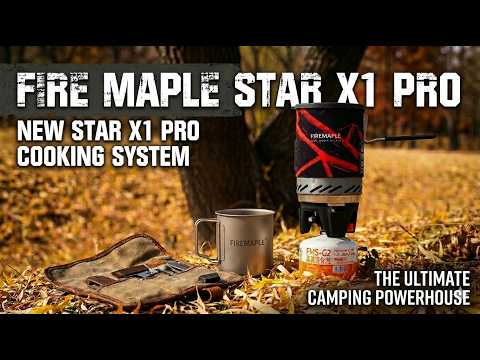 Kuchenka turystyczna Fire Maple Star X1 Pro z garnkiem - Black Red
